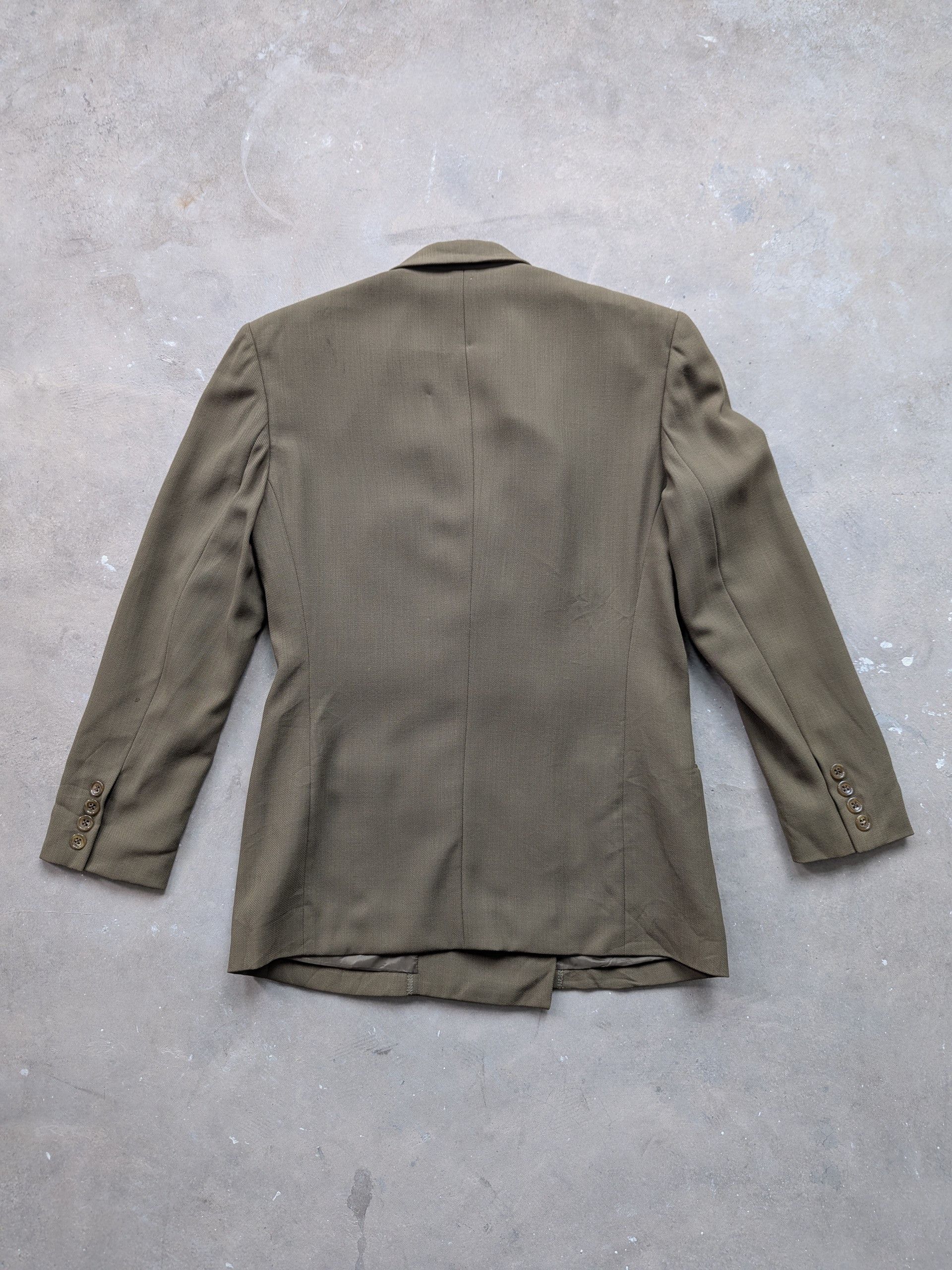 Calvin Klein Vintage Calvin Klein Wool Double Breasted Blazer Size M / US 6-8 / IT 42-44 - 13 Thumbnail