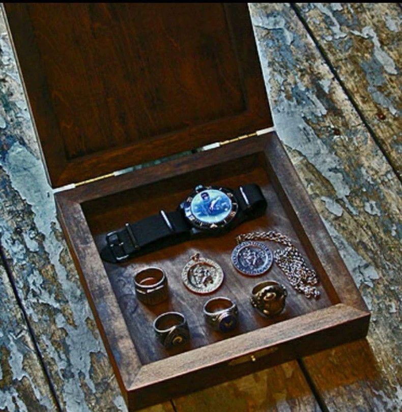 TOYS McCOY TOYS McCoy Limited Edition Wooden Jewelry Box, Storage Box Size ONE SIZE - 3 Thumbnail