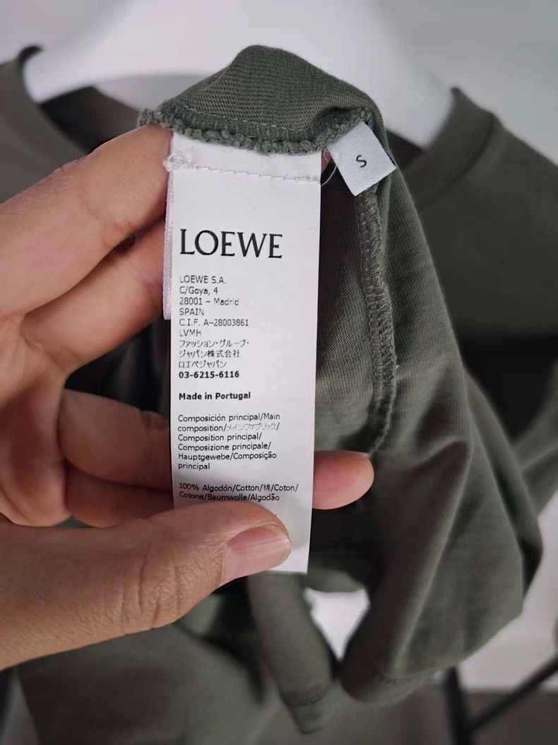 Loewe LOEWE Anagram embroidered cotton round neck short sleeve T Size S / US 4 / IT 40 - 3 Thumbnail