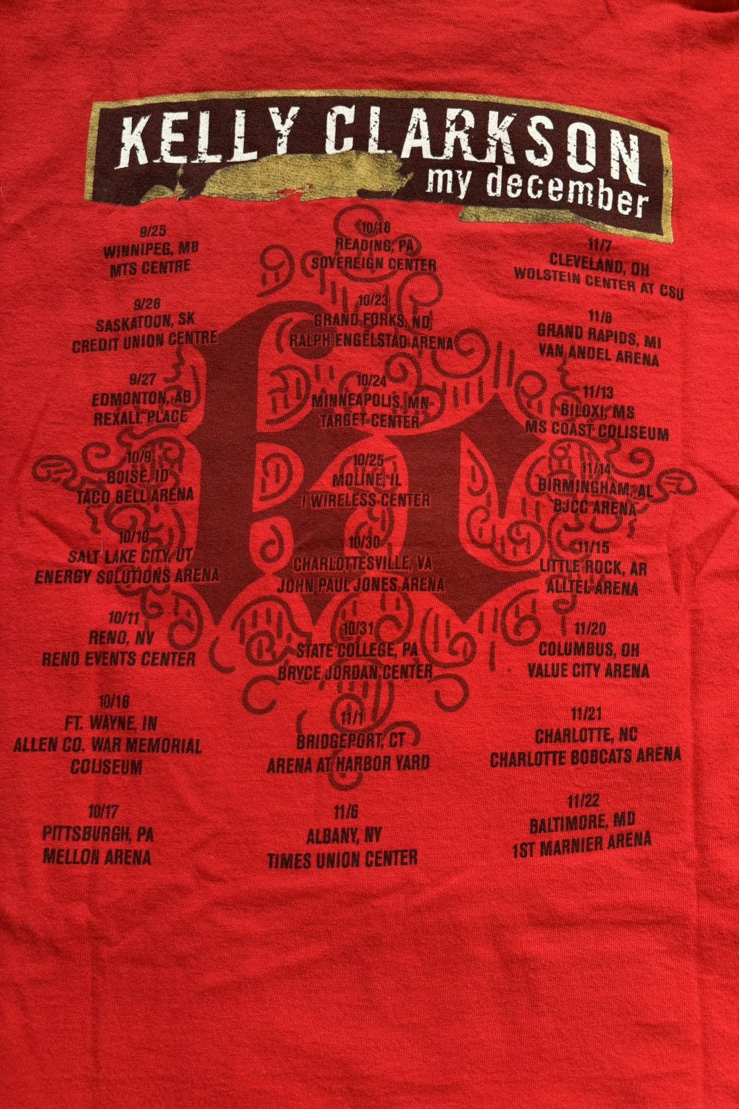 Band Tees Kelly Clarkson 2008 vintage rare official tour t-shirt Size US S / EU 44-46 / 1 - 3 Thumbnail