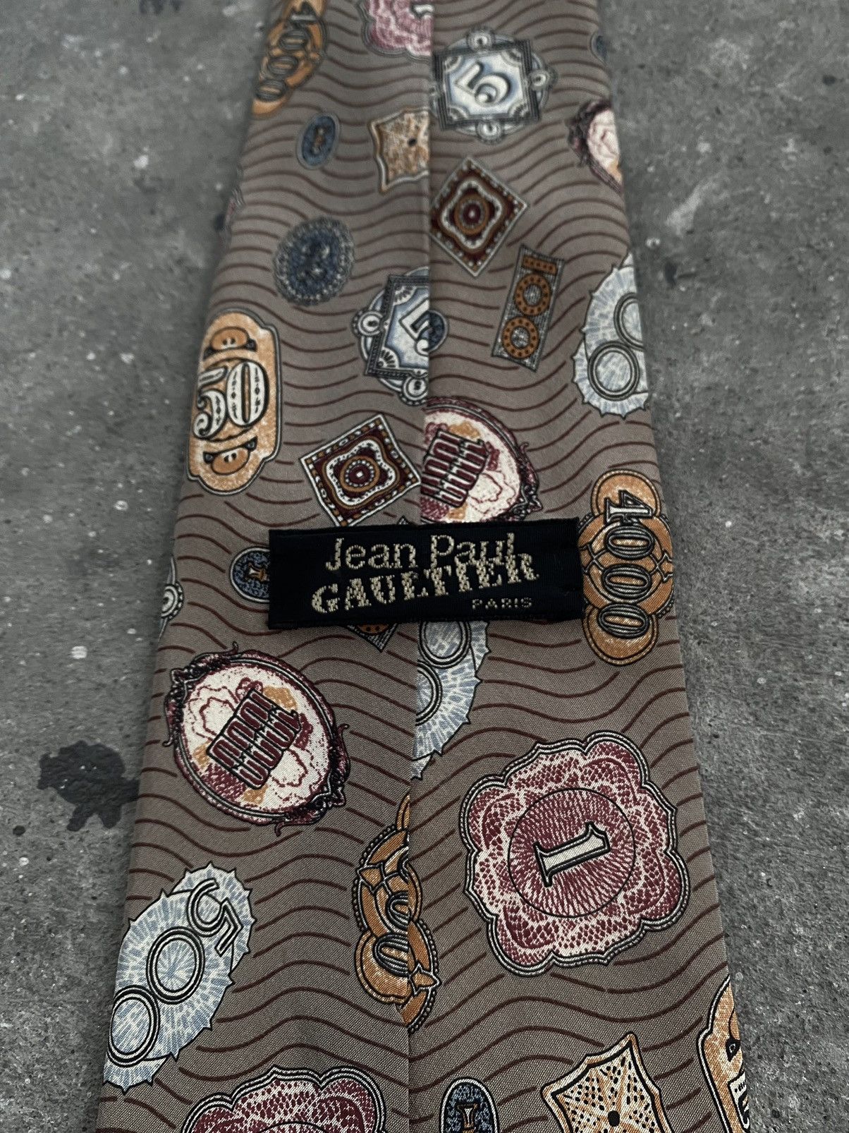Jean Paul Gaultier Jean Paul Gaultier Money Printed Tie Size ONE SIZE - 3 Thumbnail