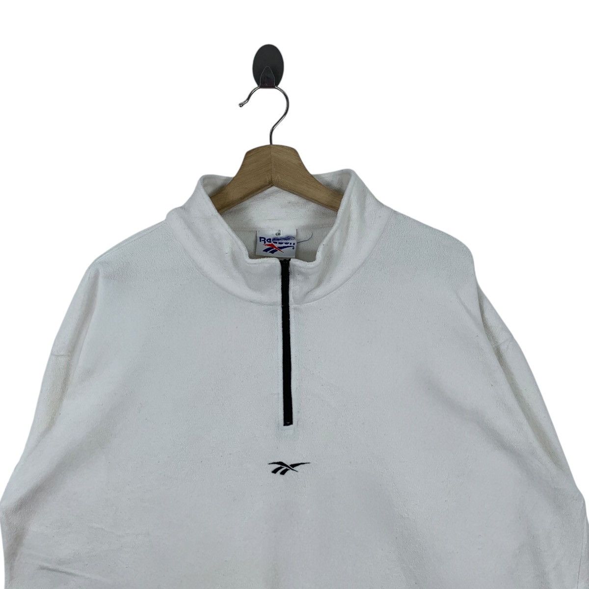 Reebok × Vintage Vintage REEBOK Sportswear Center Logo Half Ziper Long Sleeve Size US XXL / EU 58 / 5 - 3 Thumbnail