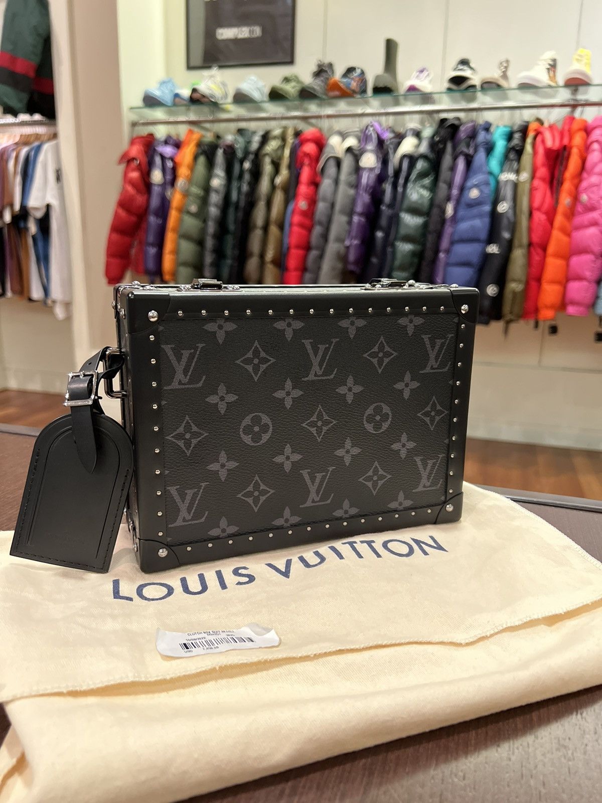 Louis Vuitton Louis Vuitton Clutch Box Monogram Eclipse Side Bag Size ONE SIZE - 1 Thumbnail