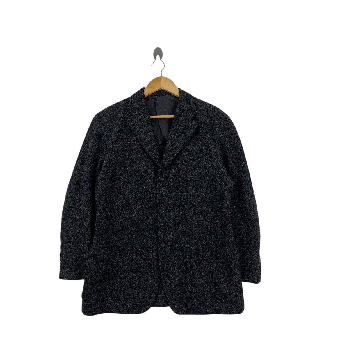 Harris Tweed Vintage HARRIS TWEED Hand Woven Pure Wool Blazer Plaids Size M / US 6-8 / IT 42-44 - 3 Thumbnail