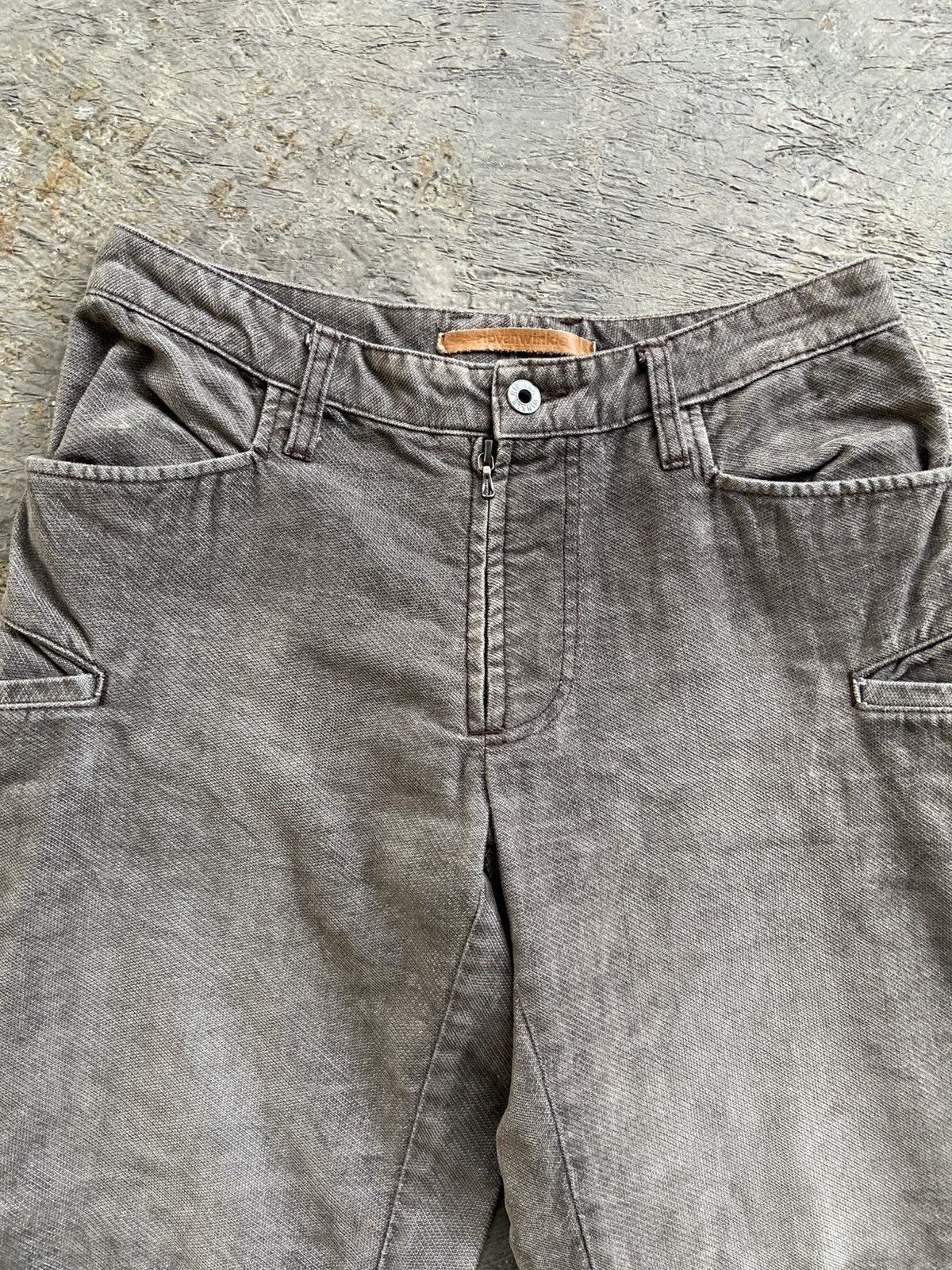 RIPVANWINKLE 2000s Archived Rip Van Winkle - Japanese Flared Cargo Pants Size US 30 / EU 46 - 3 Thumbnail