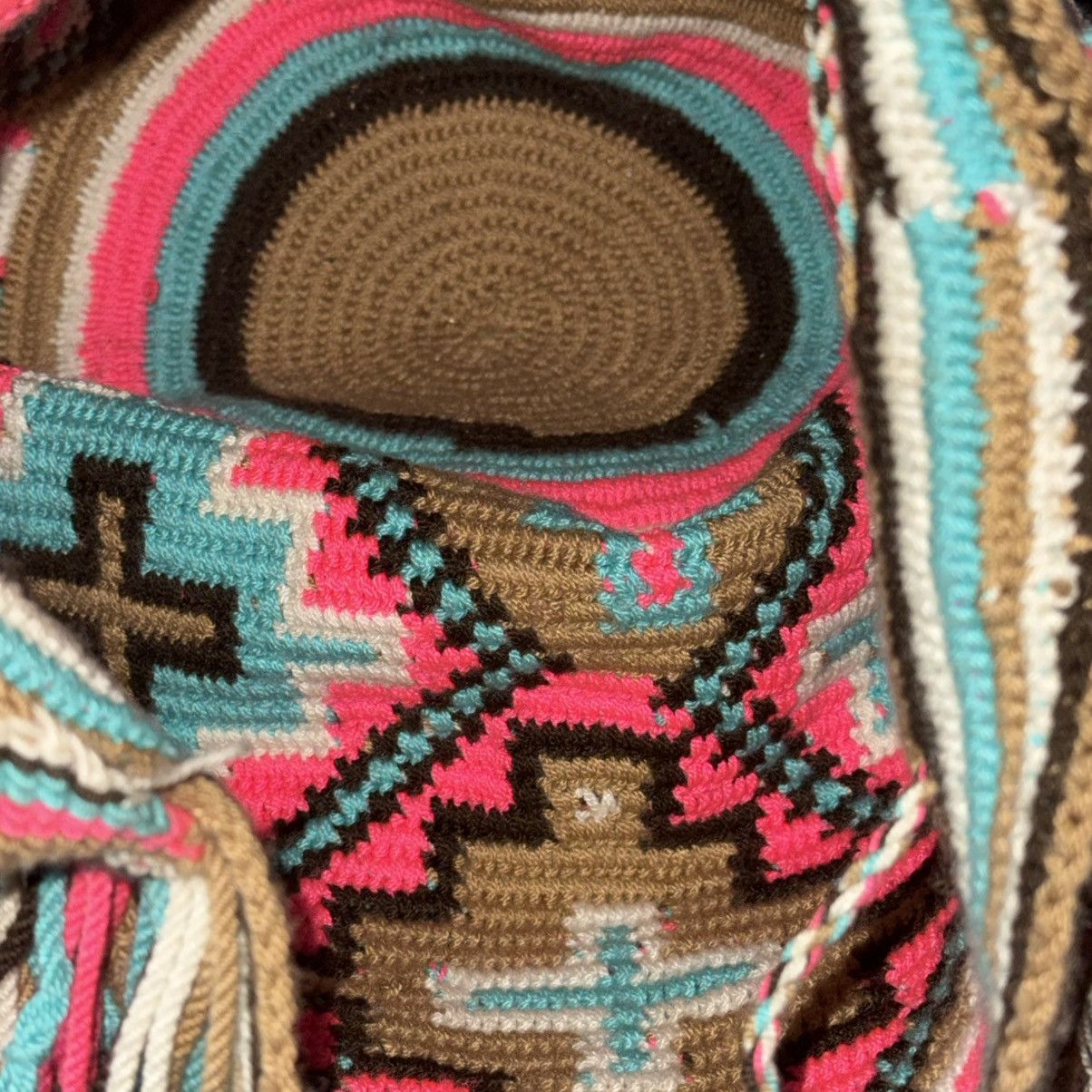 Other Multicolor handmade Colombian Wayuu Mochila bucket bag Size ONE SIZE - 7 Thumbnail