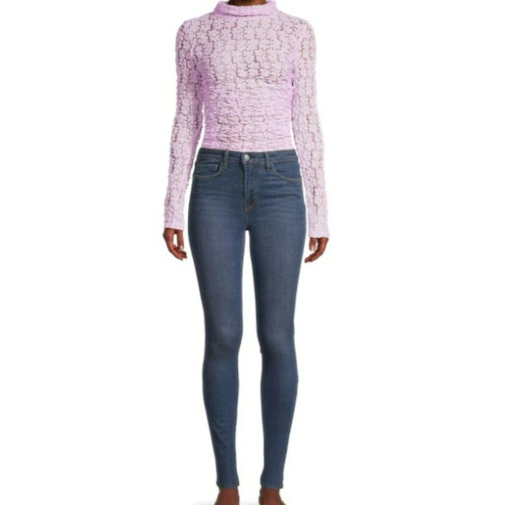 Free People NWT New $68 Free People Day & Night Lace Lilac Bodysuit Siz Size XS / US 0-2 / IT 36-38 - 3 Thumbnail