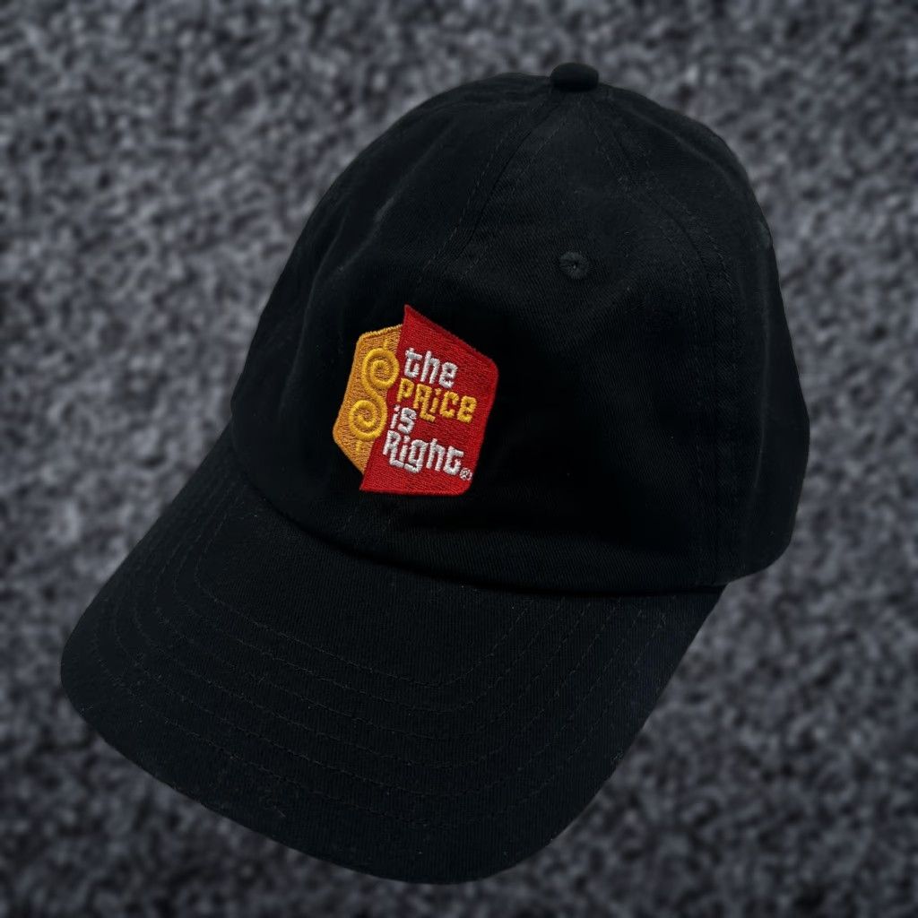 Vintage BIG The Price Is Right Hat Cap Strap Back Mens One Size Black Cotton Twill Adjustable Baseball Cap Mens Black TV Show Logo Size ONE SIZE - 1 Thumbnail