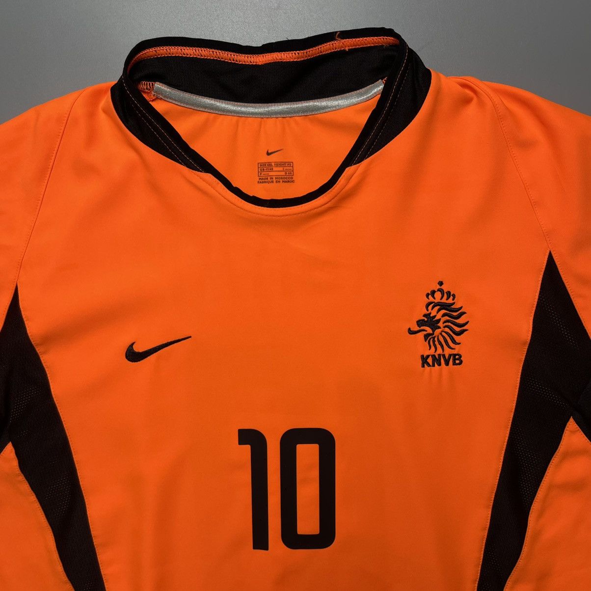 Nike NETHERLANDS NIKE 2002/2004 FOOTBALL HOME JERSEY #10 BERGKAMP Size US XXL / EU 58 / 5 - 4 Thumbnail