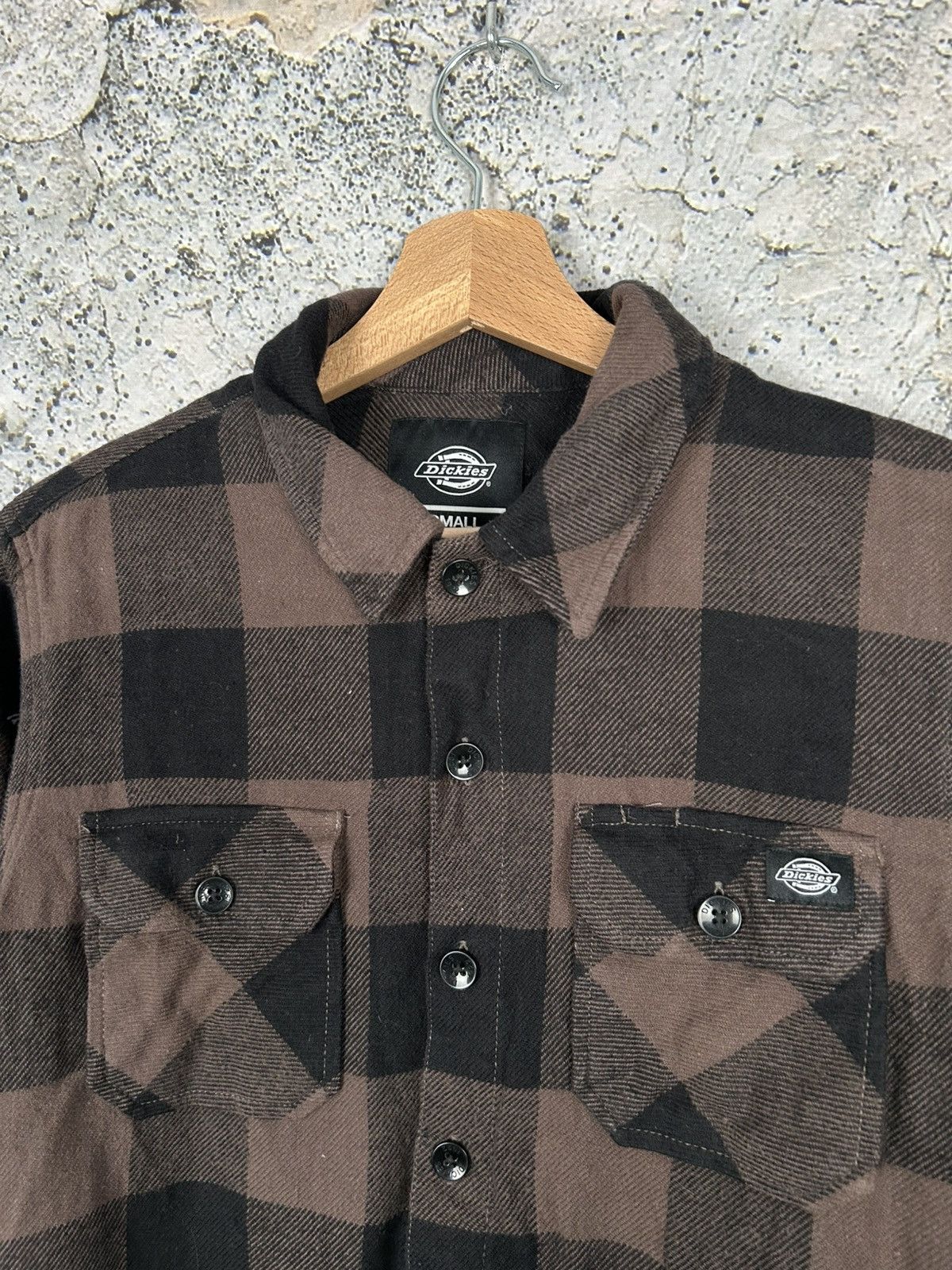 Dickies Dickies Brown Tartan Shirt Streetwear Skateboarding Hype Size US S / EU 44-46 / 1 - 3 Thumbnail