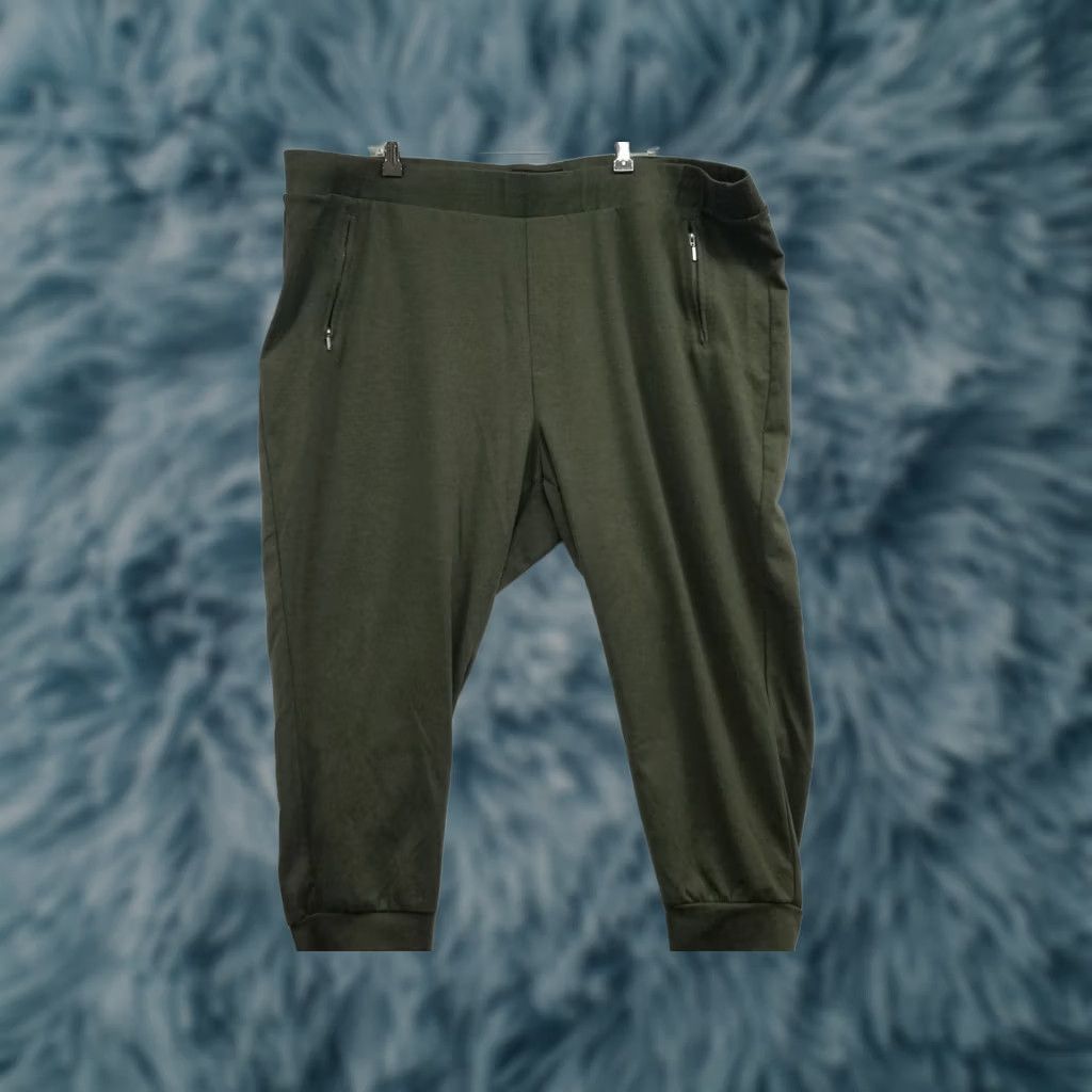 Torrid Torrid Green Cupro Skinny Drawstring Jogger Pants 4X 26 Sweatpants Women Plus Jogger Pants Green Cupro Torrid 4X Women Skinny Jogger Pants Size 40" / US 18 - 1 Thumbnail