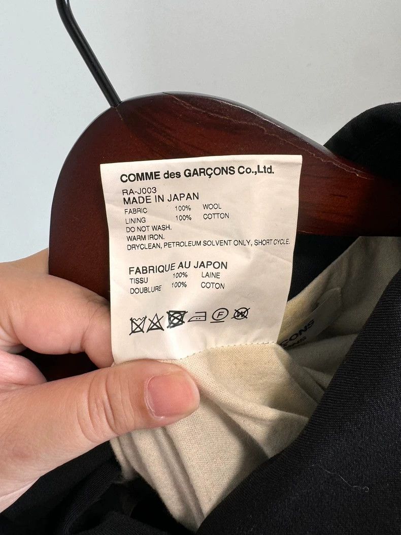 Comme des Garcons Comme Des Garcons Irregular Hem Wool Coat Suit Top Size M / US 6-8 / IT 42-44 - 7 Thumbnail