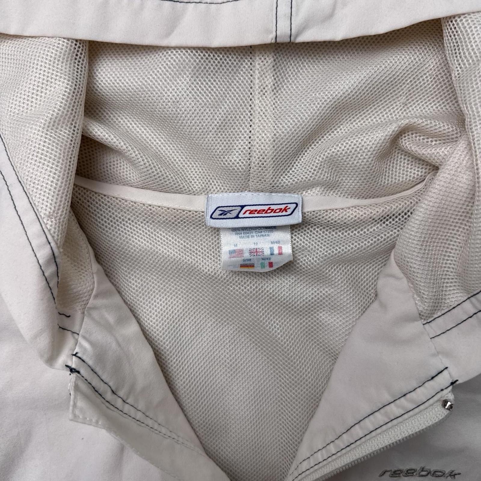 Reebok Y2K Reebok 00s cream windbreaker jacket Size Medium Size M / US 6-8 / IT 42-44 - 3 Thumbnail