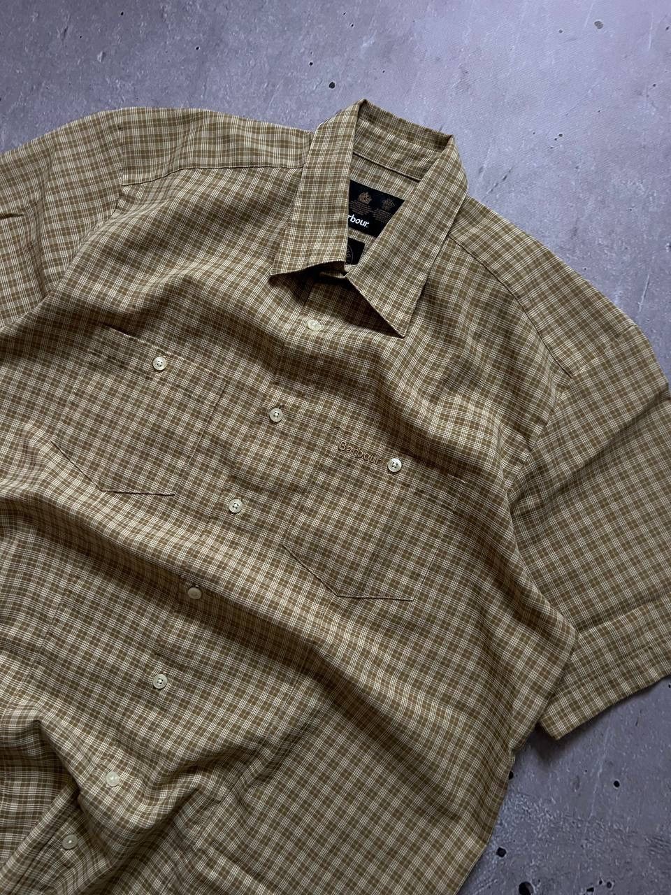 Barbour Barbour Linen Mix Short Sleeve Check Summer Shirt Size XL Size US XL / EU 56 / 4 - 2 Thumbnail