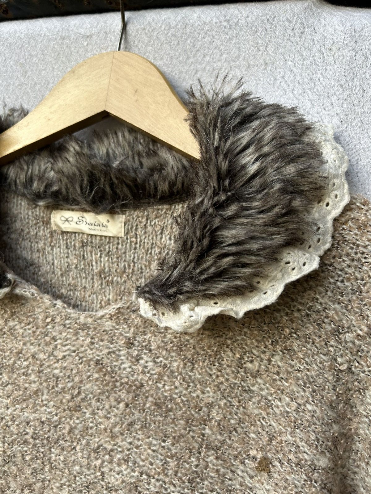 14th Addiction × Japanese Brand Fuzzy Fur Mohair Gothic Knit Avantgarde Styled Size US M / EU 48-50 / 2 - 6 Thumbnail