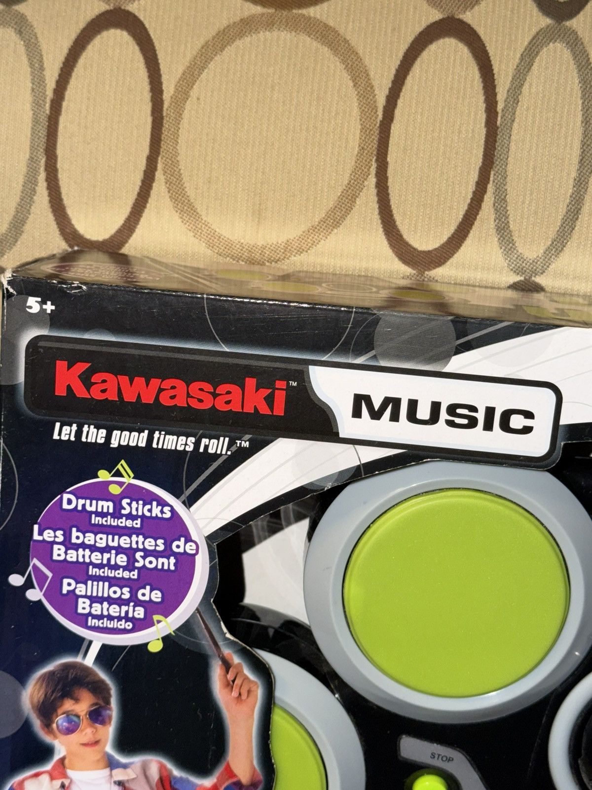 Other Kawasaki Music Jazzin Drum Toy Brand New In Box Never Used Size ONE SIZE - 5 Thumbnail