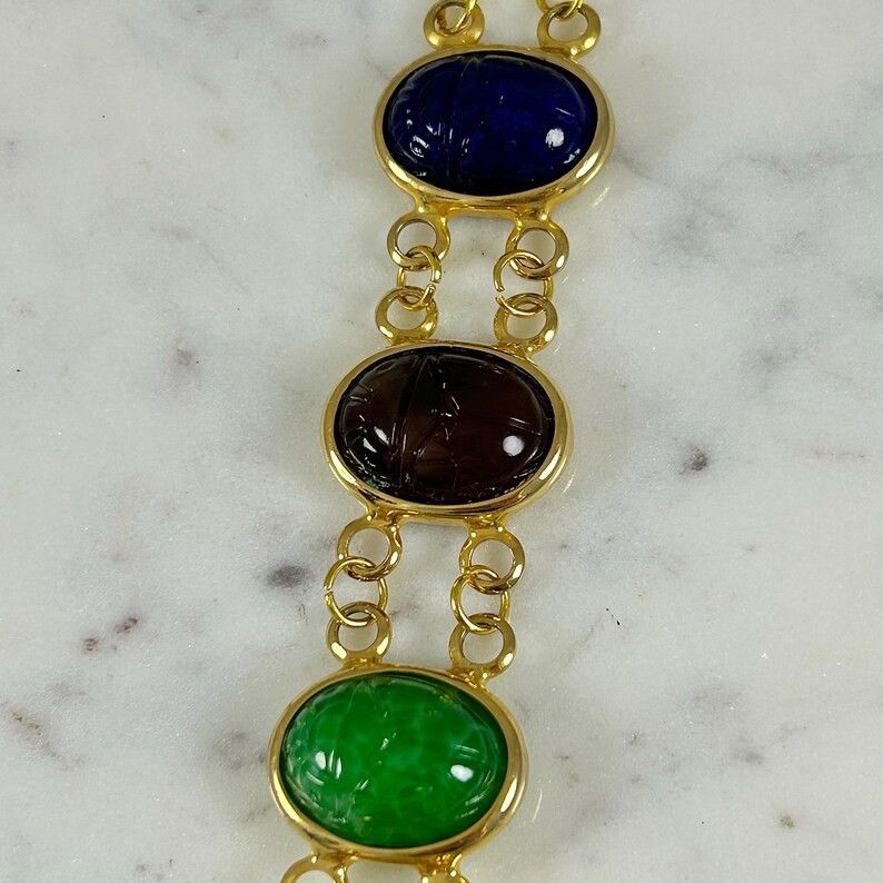 Other Vintage 1980s Majestine Swiss Made Gold Tone Scarab Watch Size ONE SIZE - 5 Thumbnail