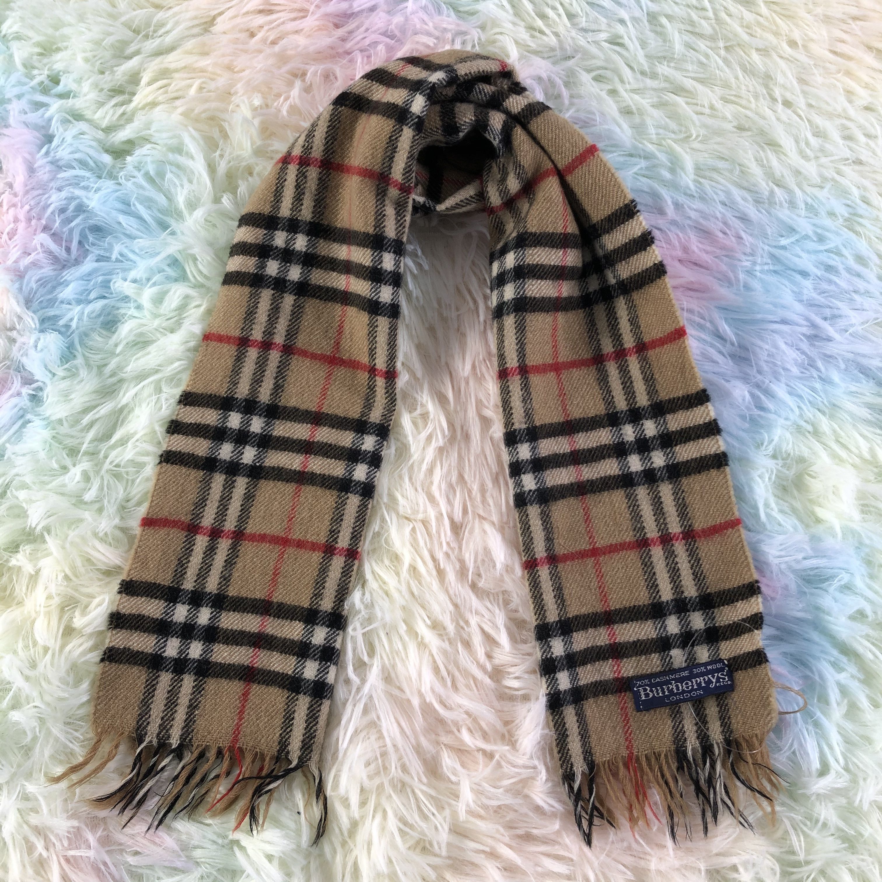 Burberry × Vintage Burberry Scarf / Muffler / Neckwear - KM134 Size ONE SIZE - 1 Thumbnail