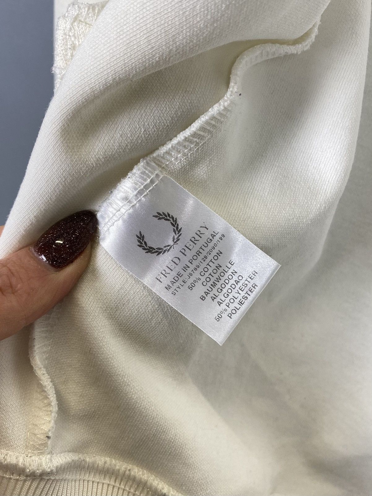 Fred Perry Rare Vintage Fred Perry Ladies Track Jacket 90’s White Top Size M / US 6-8 / IT 42-44 - 8 Thumbnail