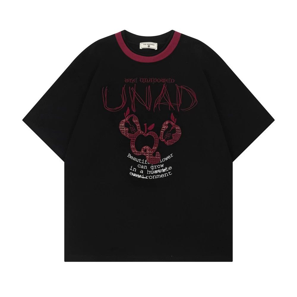 Japanese Brand × Vintage Casual round neck loose apple graffiti letter T-shirt Size US M / EU 48-50 / 2 - 1 Thumbnail