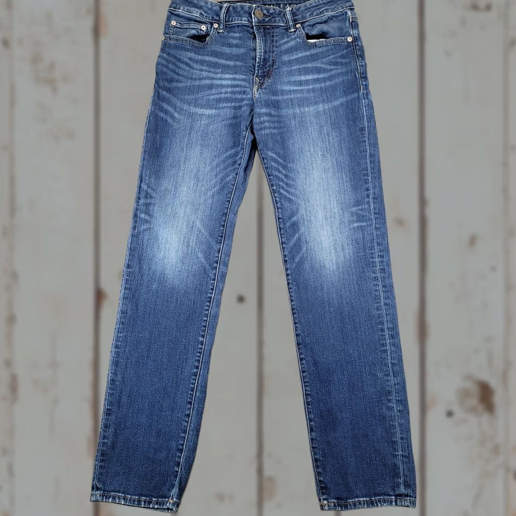 American Eagle Outfitters American Eagle Mens Jeans Slim Straight Blue 30x30 Next Level Flex Denim Size US 30 / EU 46 - 1 Thumbnail