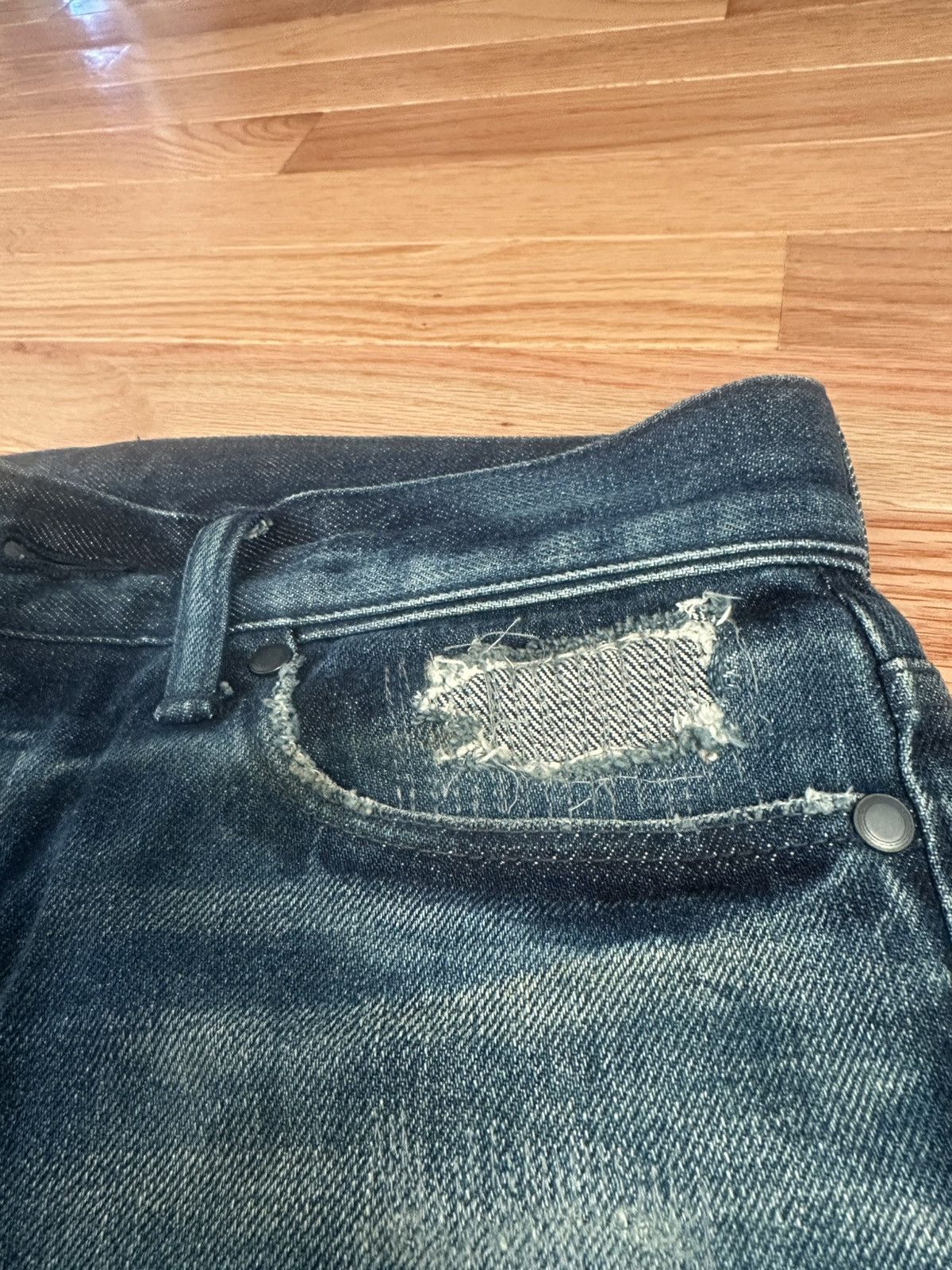 John Elliott Season 9 Cast 2 Rip and Repair Japanese Denim Size US 29 - 2 Thumbnail