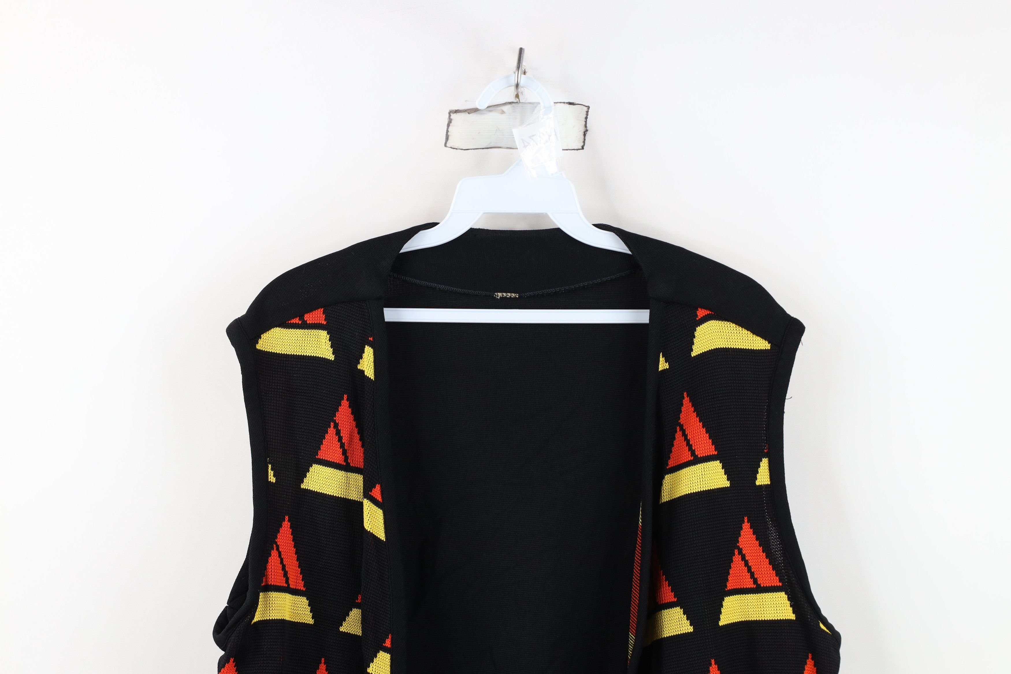 Vintage Vintage 60s 70s Streetwear Knit Open Front Sweater Vest Size L / US 10 / IT 46 - 2 Thumbnail
