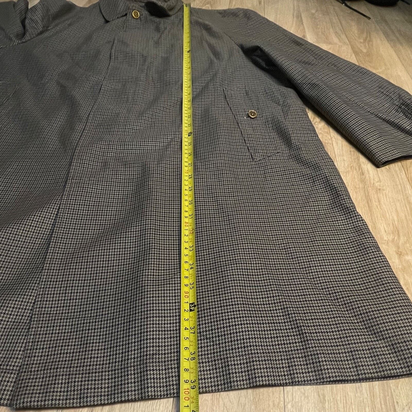 Burberry burberry Prince of Wales tweed Trench Coat VIRGIN Wool Size US L / EU 52-54 / 3 - 13 Thumbnail