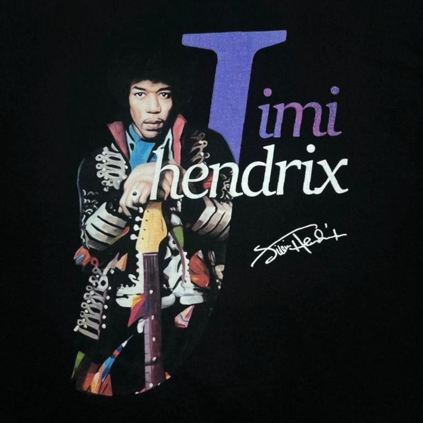 Hanes Hanes Jimi Hendrix Tribute Psychedelic Blues Rock Music Band Black T-Shirt XL Size US XL / EU 56 / 4 - 3 Thumbnail