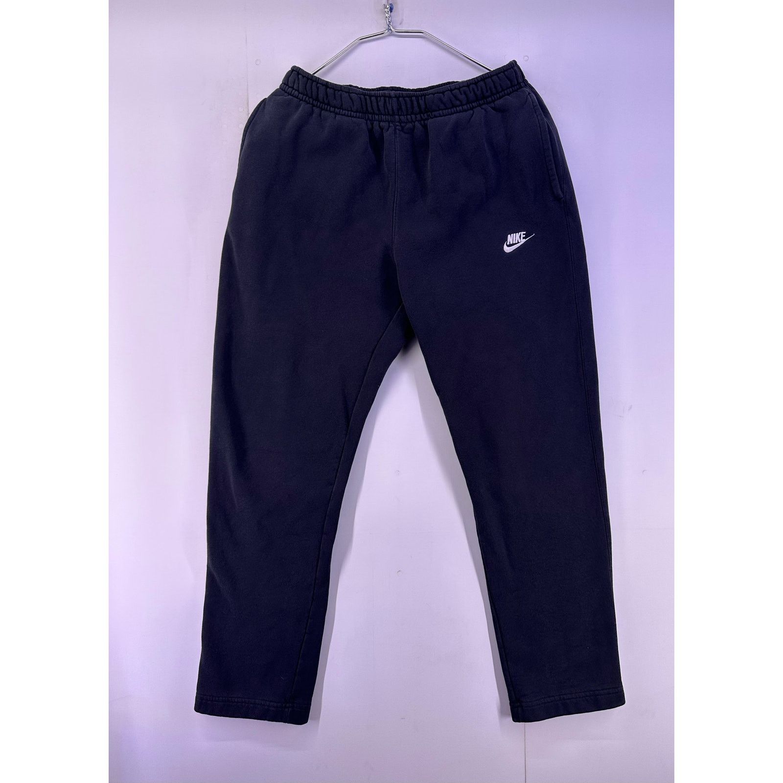 Nike Nike Black Sweatpants White Swoosh Size Large Size US 32 / EU 48 - 1 Thumbnail
