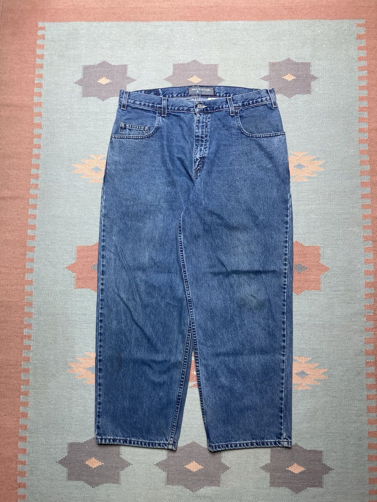 Levi's × Vintage Vtg 90s y2k baggy jeans Levi’s silvertab skater grunge 36x30 Size US 36 / EU 52 - 4 Thumbnail