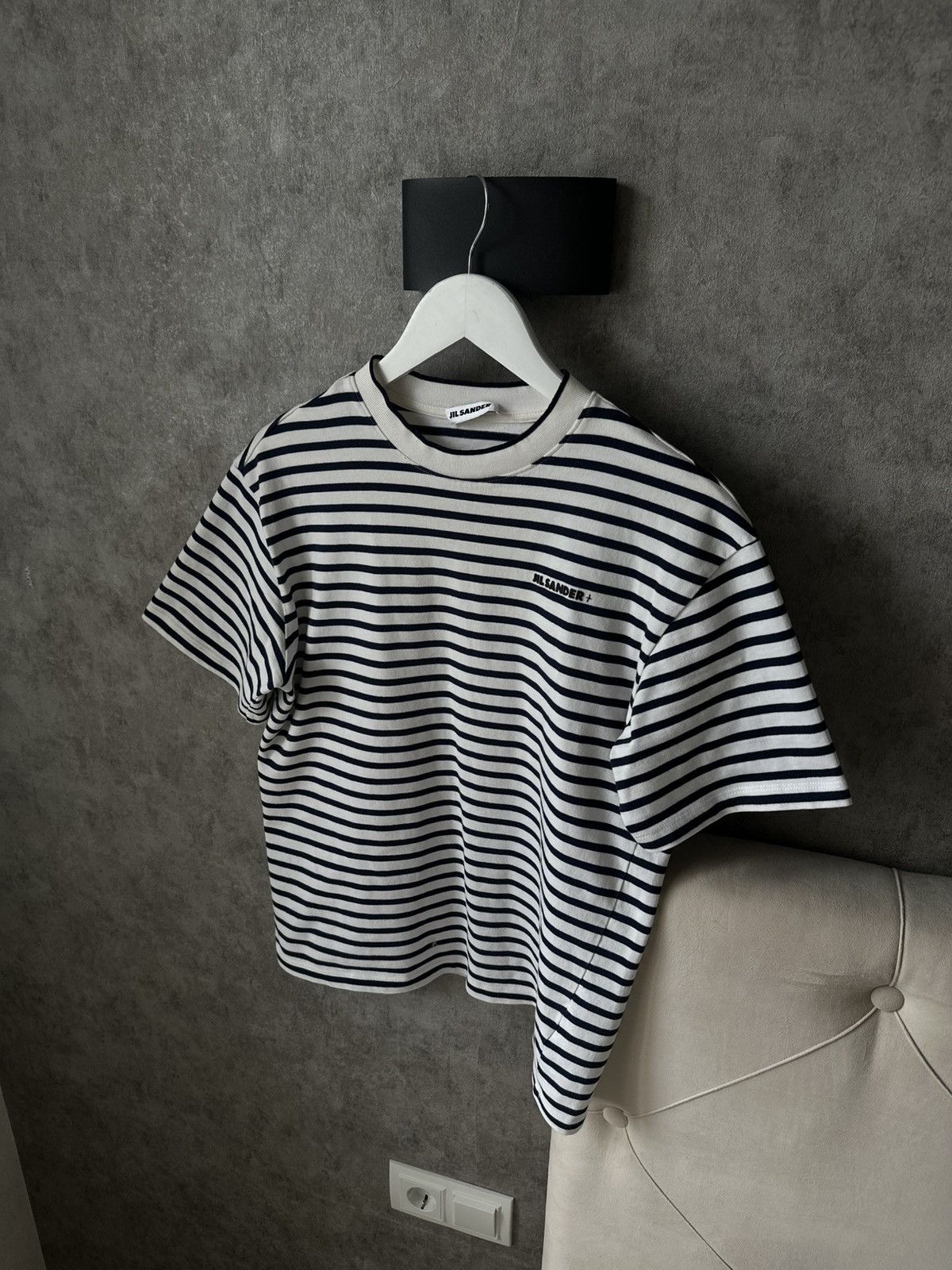 Jil Sander Jil Sander t shirt white/blue Size US S / EU 44-46 / 1 - 6 Thumbnail