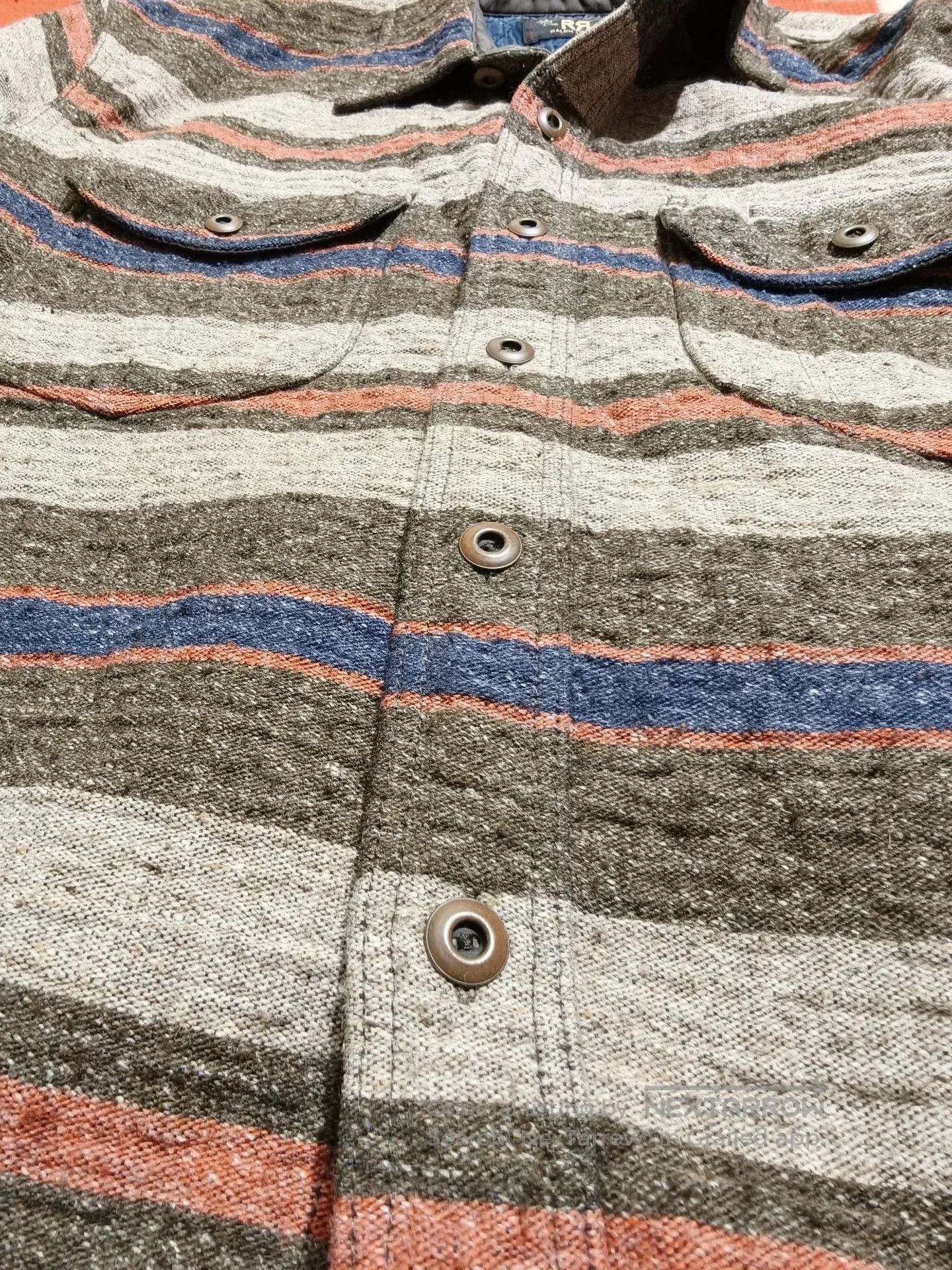 RRL Ralph Lauren Striped Double Cloth Workshirt. Size US M / EU 48-50 / 2 - 6 Thumbnail