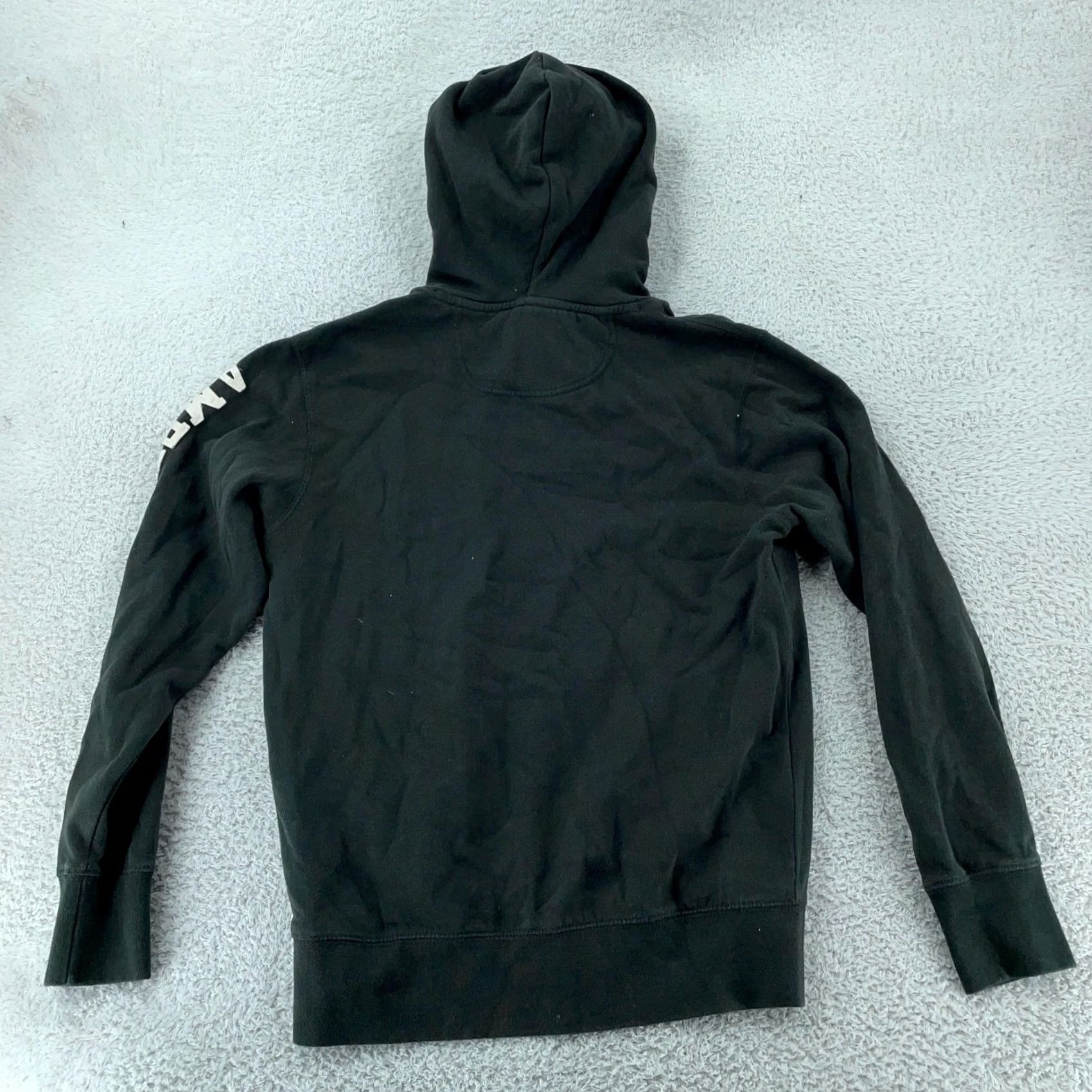 American Eagle Outfitters American Eagle Hoodie Mens S Black Pullover AE Logo Sleeve Sweatshirt Size US S / EU 44-46 / 1 - 3 Thumbnail