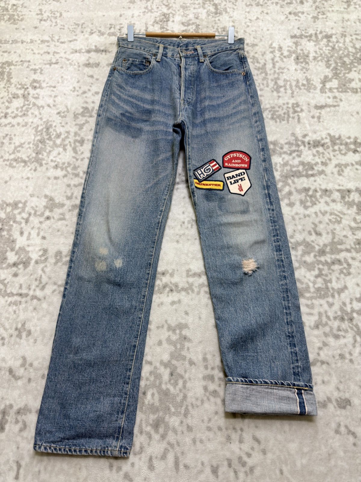 Hysteric Glamour Hysteric Glamour Patchwork Selvedge Denim Tapered Y2K Fit Size US 28 / EU 44 - 1 Thumbnail