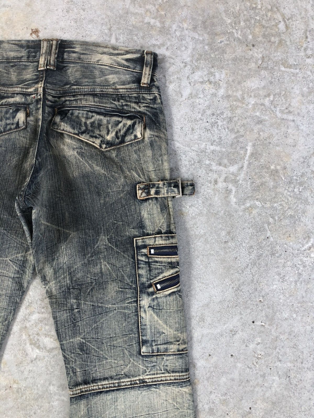 semanticdesign Semantic Design Flared Jeans Multipocket Mudwash Distressed Size US 30 / EU 46 - 10 Thumbnail