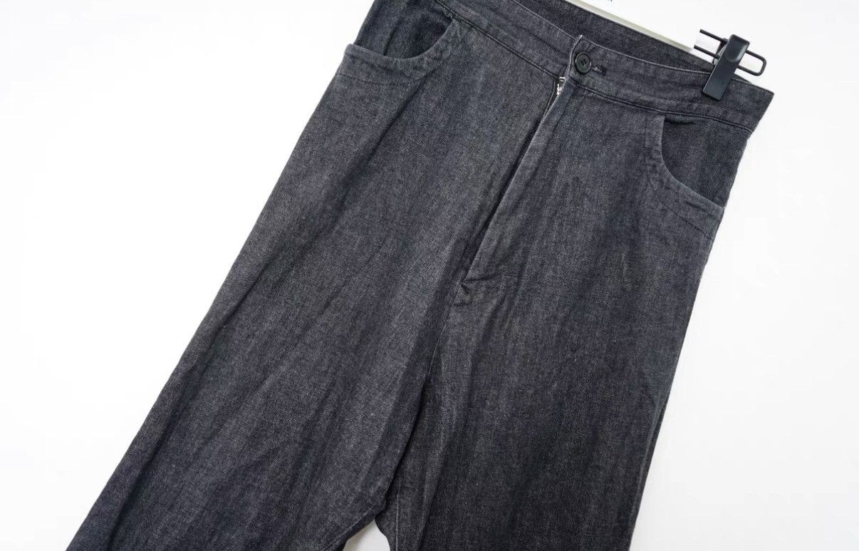 Yohji Yamamoto Yohji Yamamoto Denim Wide-Leg Pants Size US 32 / EU 48 - 3 Thumbnail