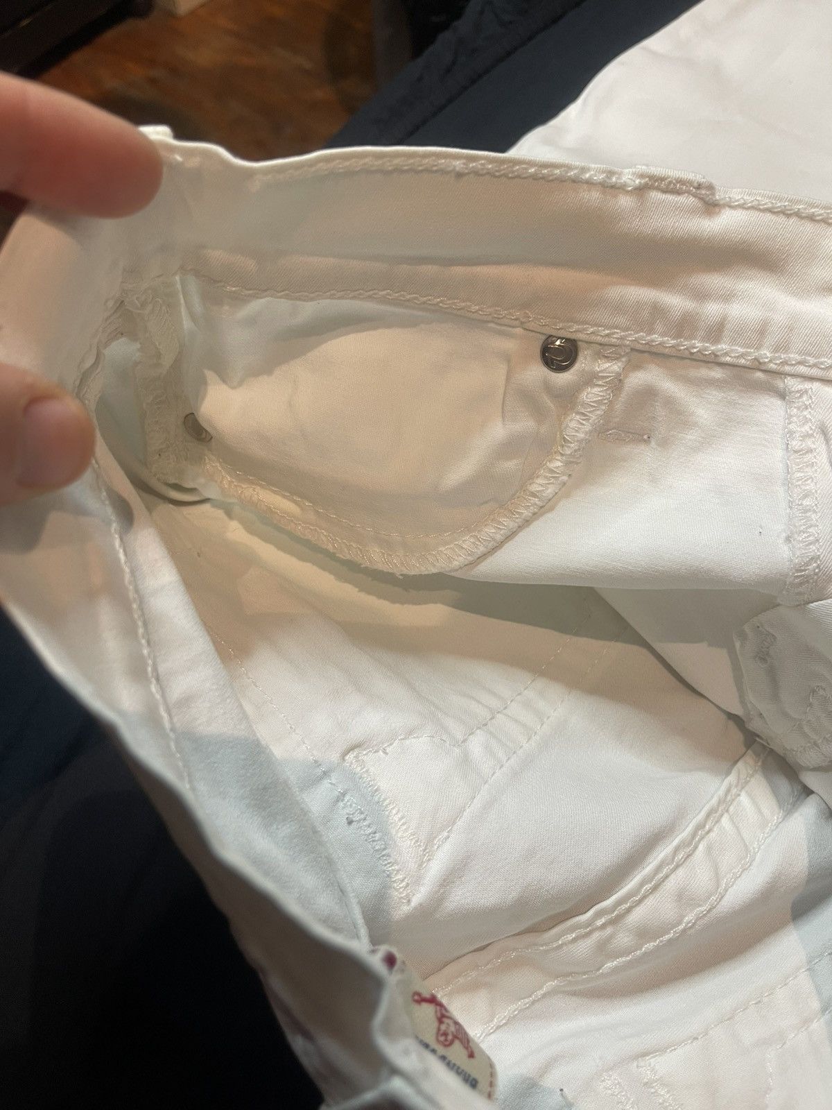 True Religion TRUE RELIGION white jeans model SERENA Size 29" - 11 Thumbnail