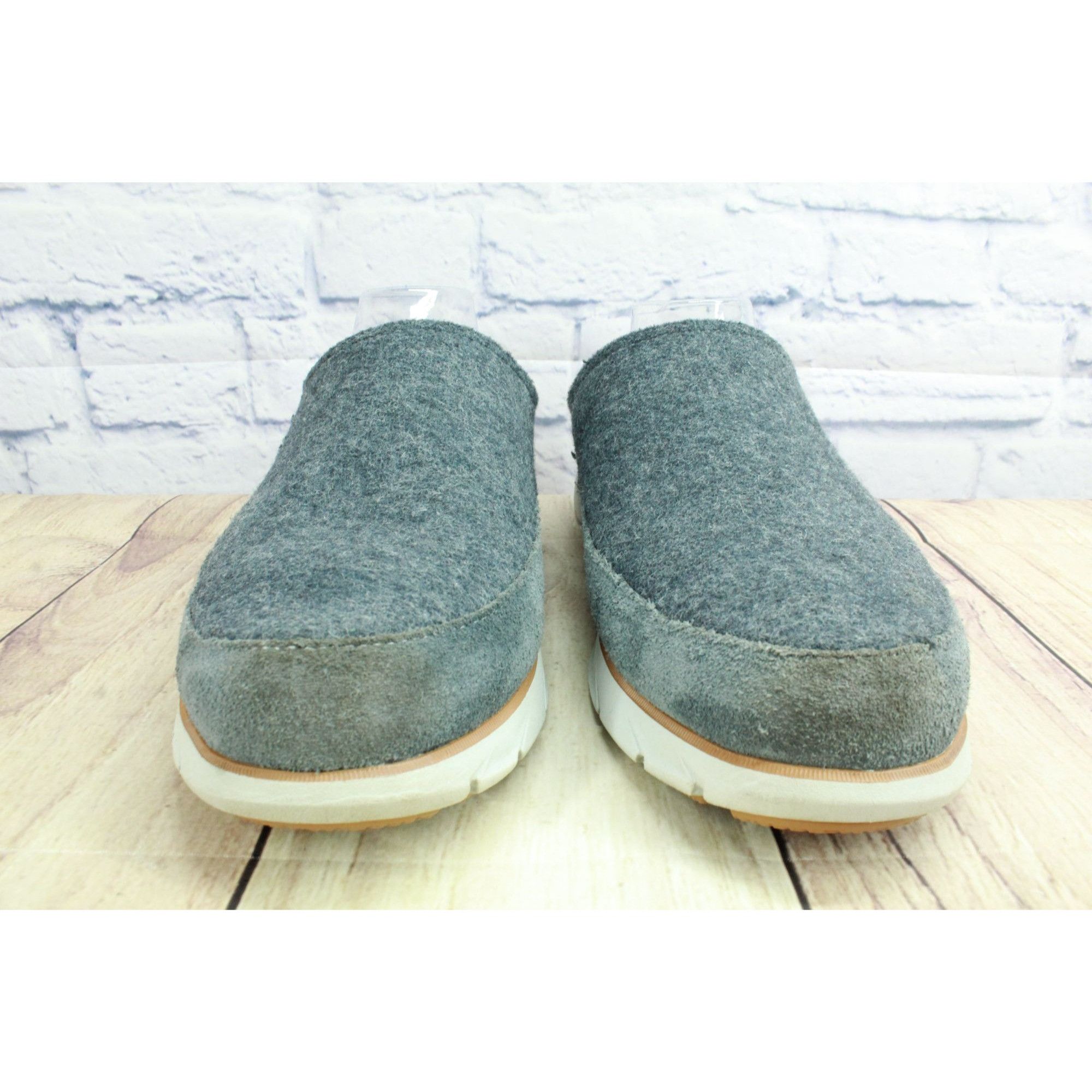 L.L. Bean LL Bean Men’s Gray Wool Slip-On Cozy Slipper Clogs 11 M Size US 11 / EU 44 - 4 Thumbnail