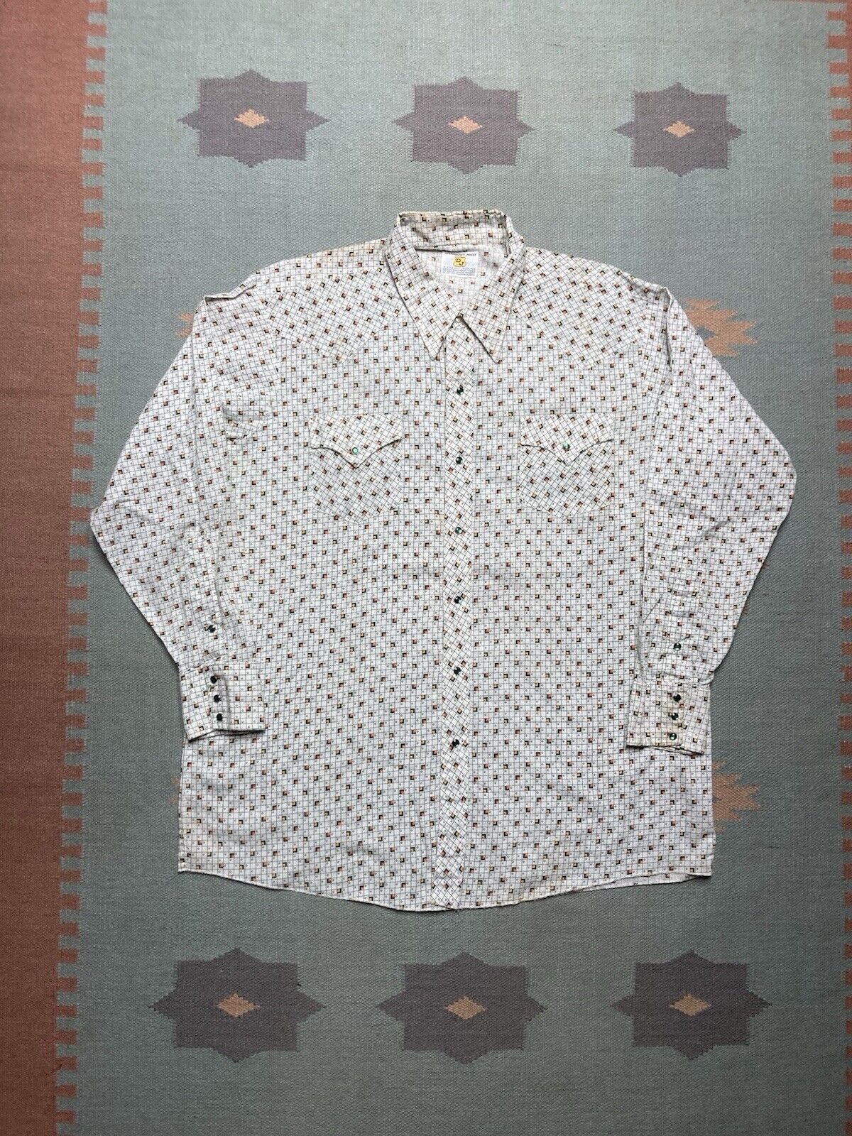 Vintage 70s Pearl snap shirt Dickson Jenkins western long tails XL Size US XL / EU 56 / 4 - 1 Thumbnail