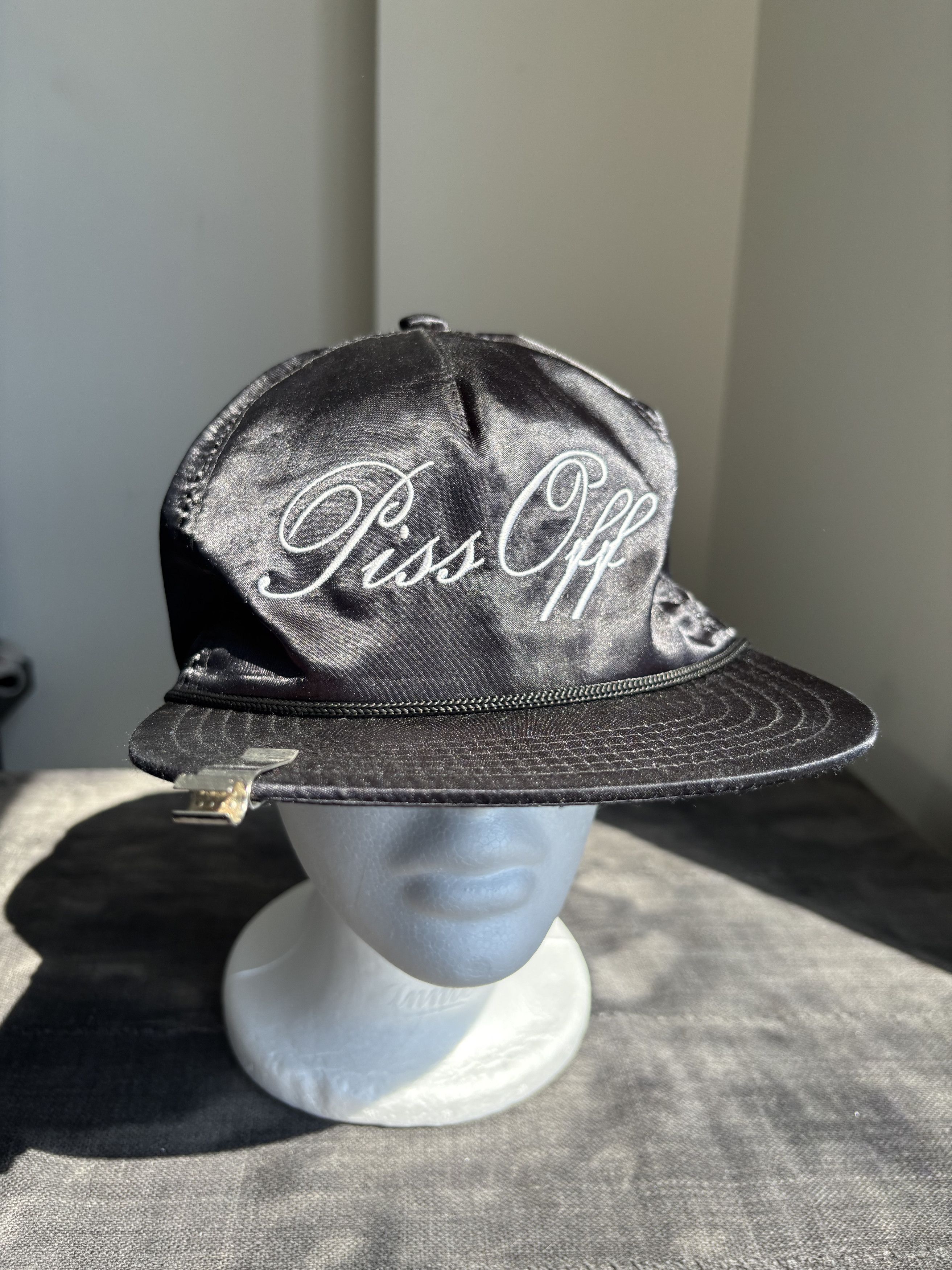Midnight Studios Midnight Studios by Shane Gonzalez Piss Off Satin Cap Size ONE SIZE - 1 Thumbnail