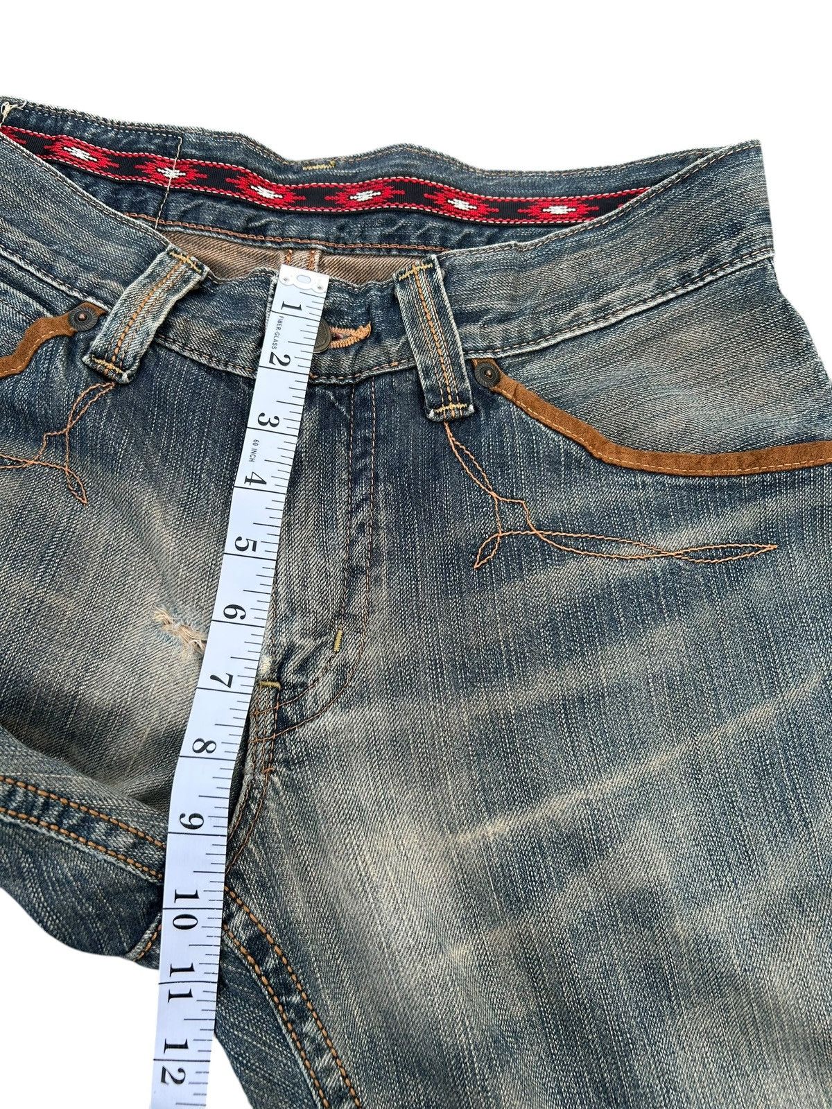 Kapital Vintage Edwin Navajo Rusty Distressed Denim Jeans Size US 32 / EU 48 - 21 Thumbnail