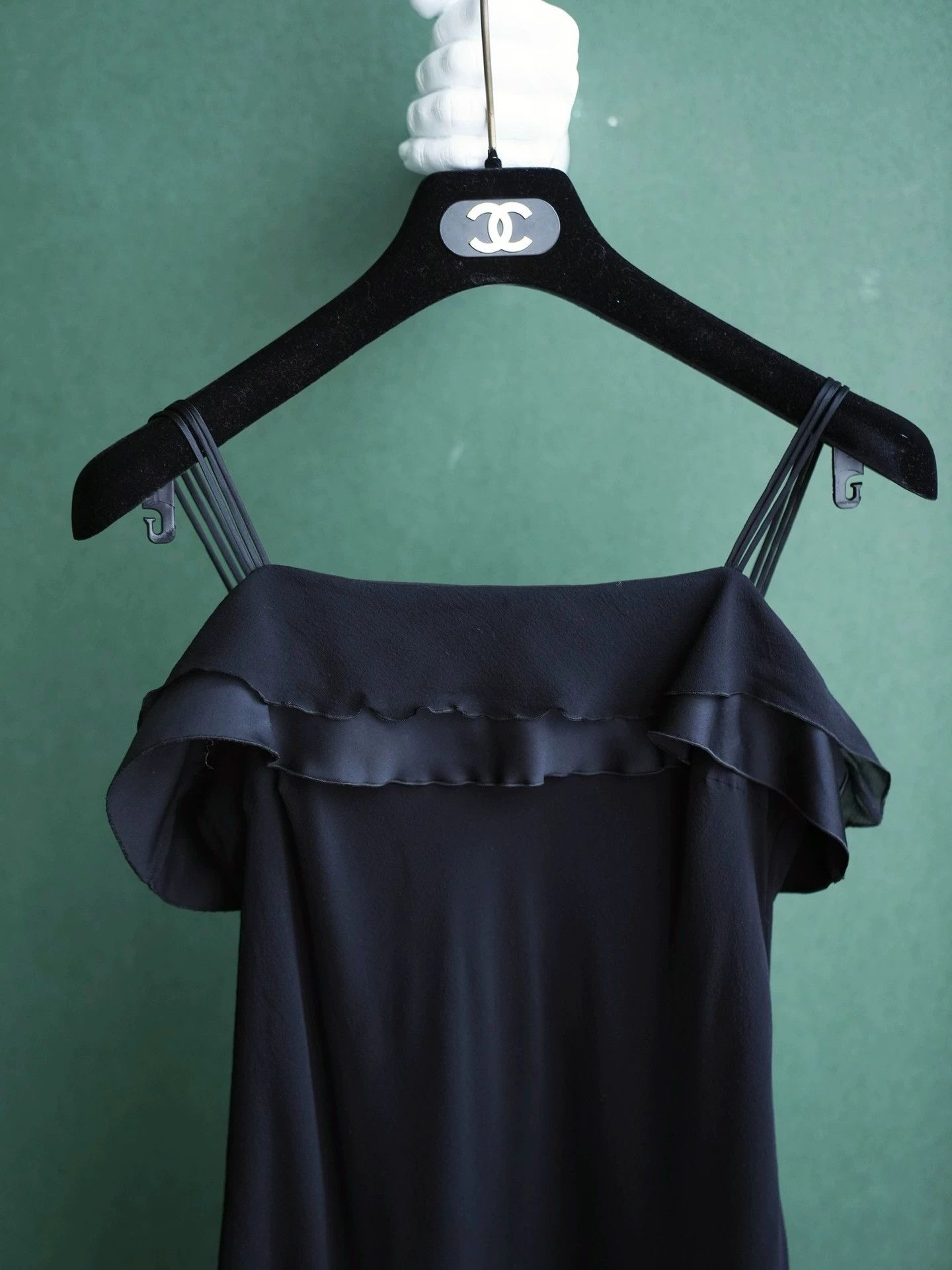 Armani Armani Vintage Black Slip Dress IT42 S-M Size M / US 6-8 / IT 42-44 - 3 Thumbnail