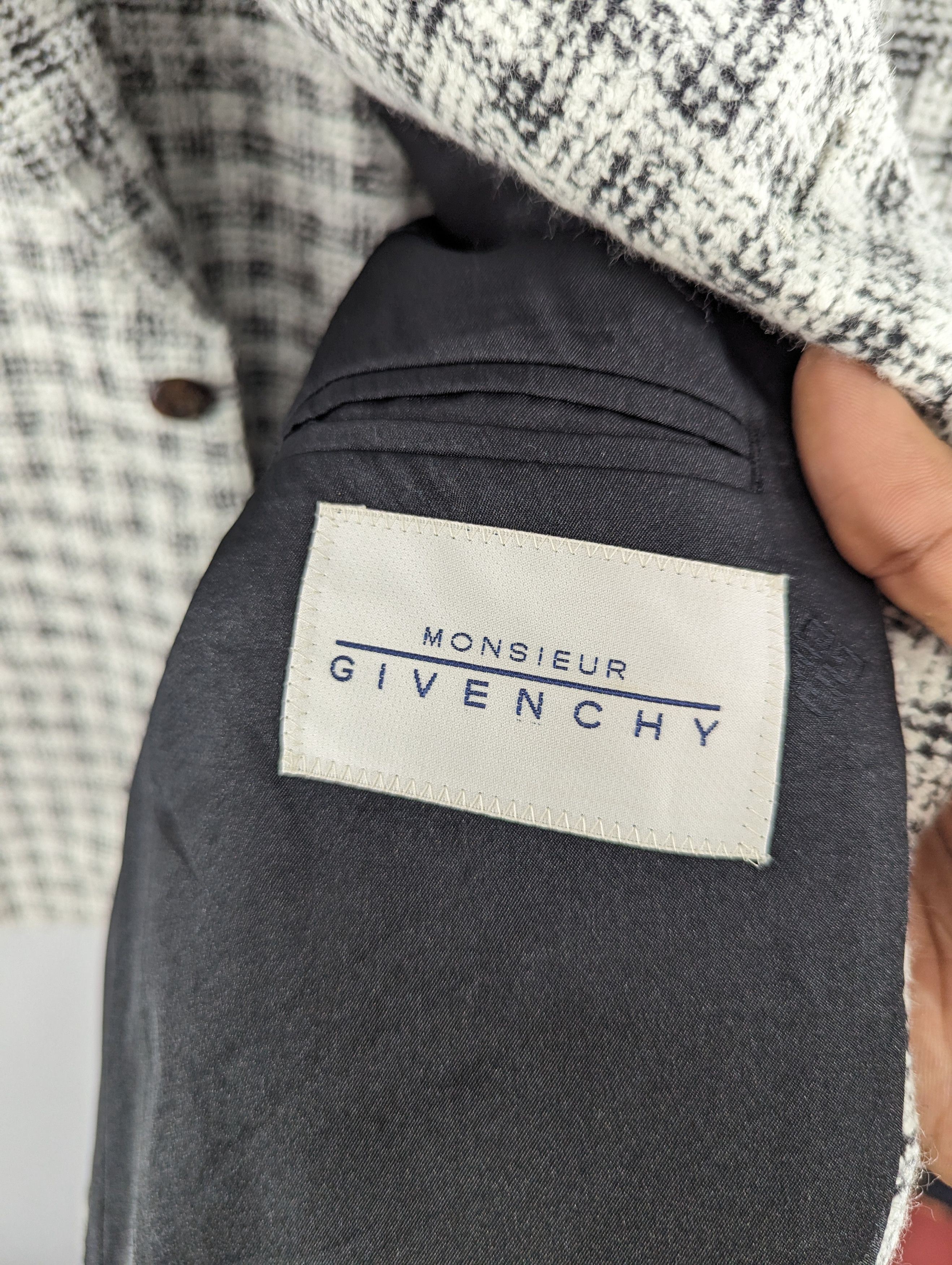 Givenchy Vintage Monsieur Givenchy Plaid Blazer Jacket Size US L / EU 52-54 / 3 - 12 Thumbnail