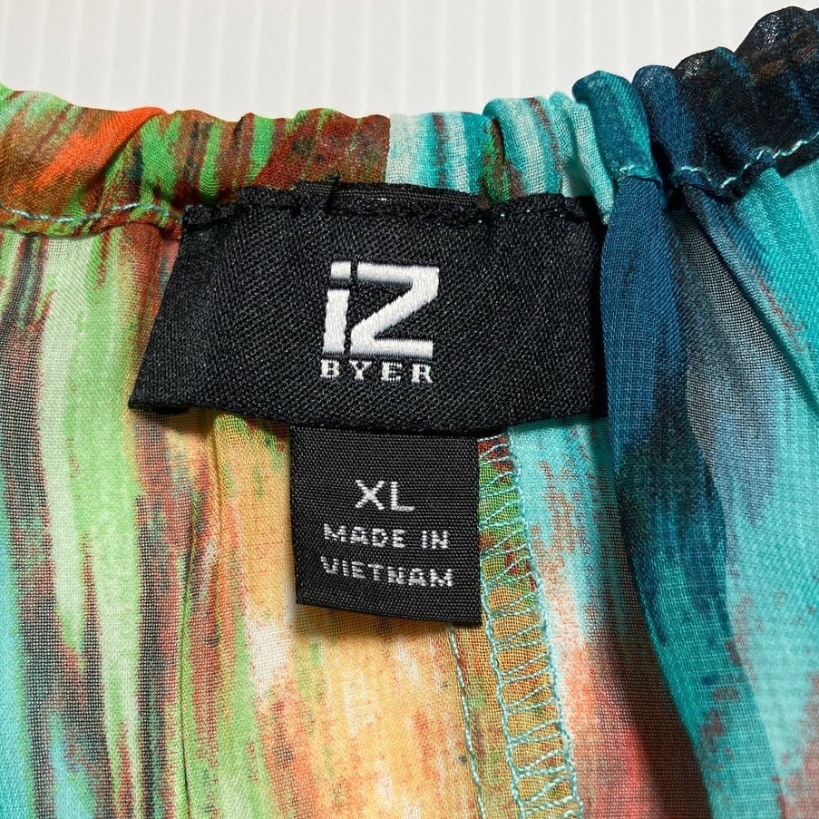 Other iZ Byer Geometric Sheer Scoop Neck Sleeveless Blouse XL Size XL / US 12-14 / IT 48-50 - 3 Thumbnail