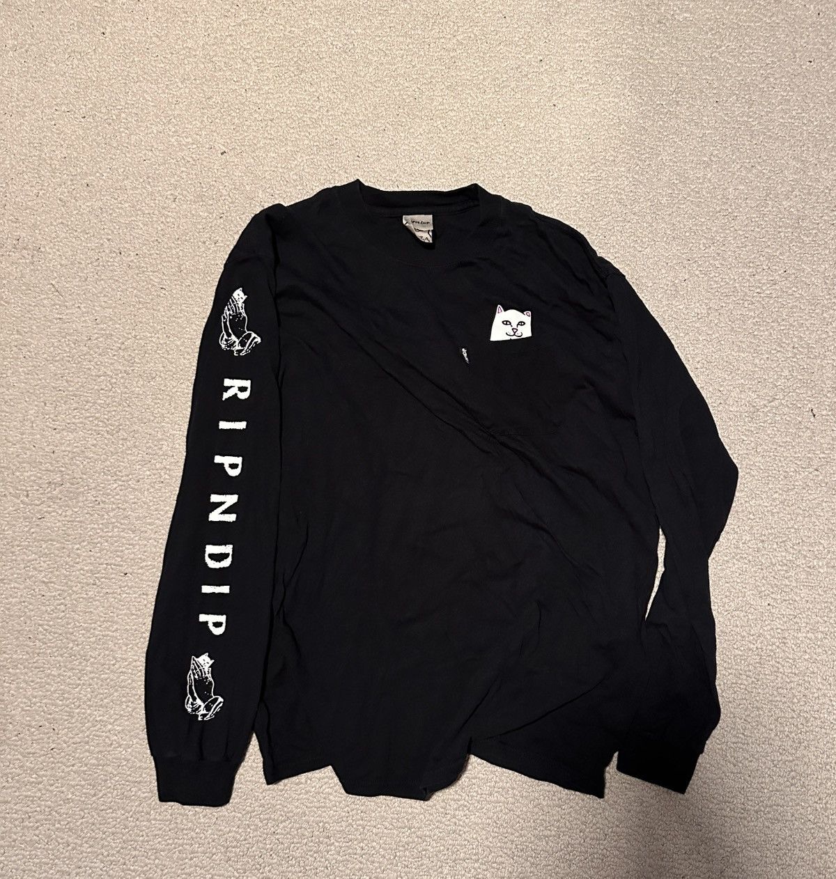 RIPNDIP Black RIPNDIP Long Sleeve T-Shirt Size US L / EU 52-54 / 3 - 1 Thumbnail