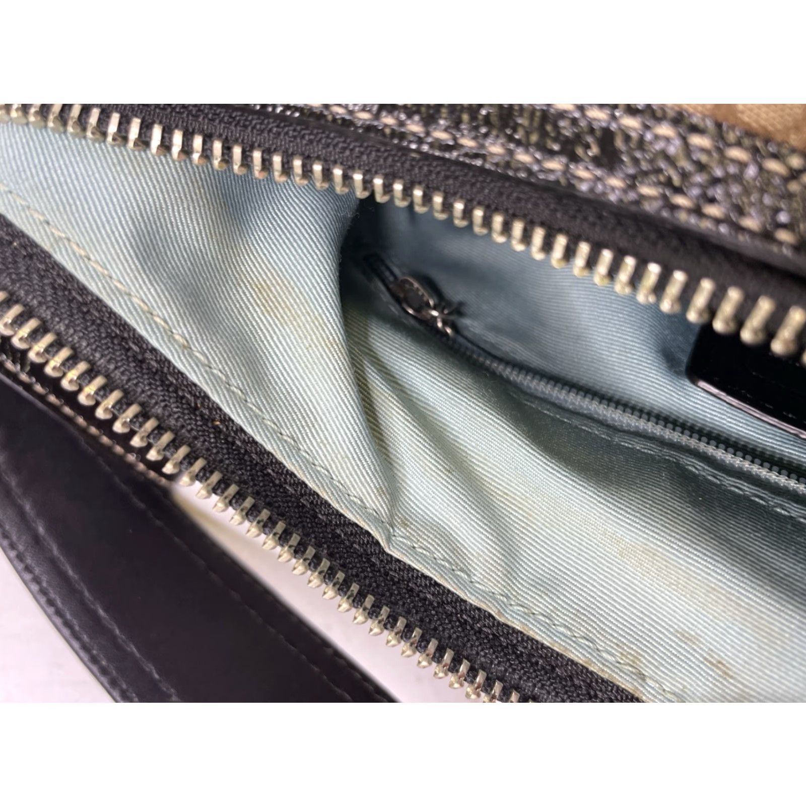 Coach VINTAGE COACH Patchwork Signature Canvas Shoulder Bag F12315 Purse Gold Brown Y2K Size ONE SIZE - 3 Thumbnail