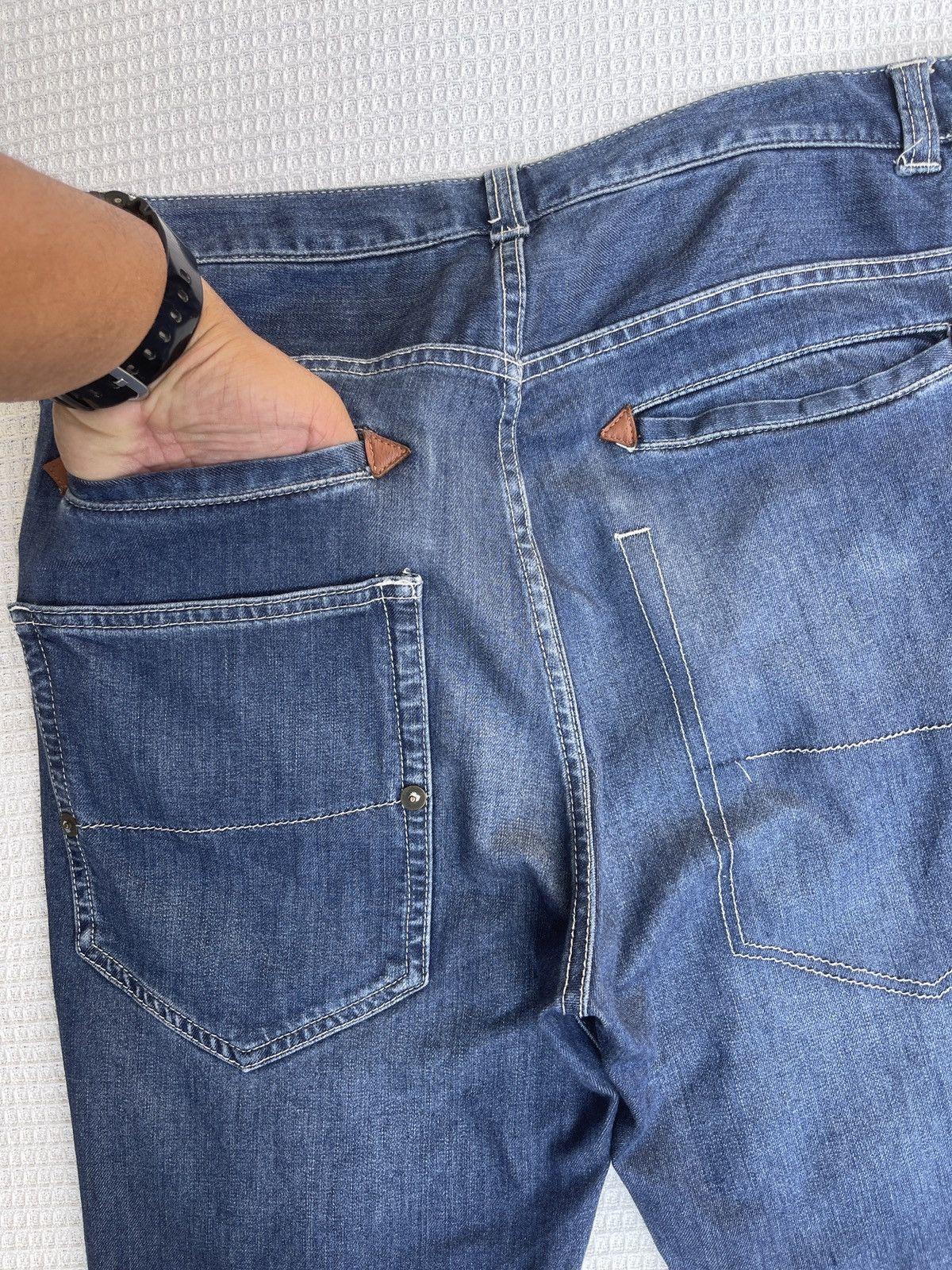 Frapbois LastDrop🔥Rare🔥Vtg FRAPBOIS Issey Miyake Japan Designer Jeans Size US 34 / EU 50 - 6 Thumbnail