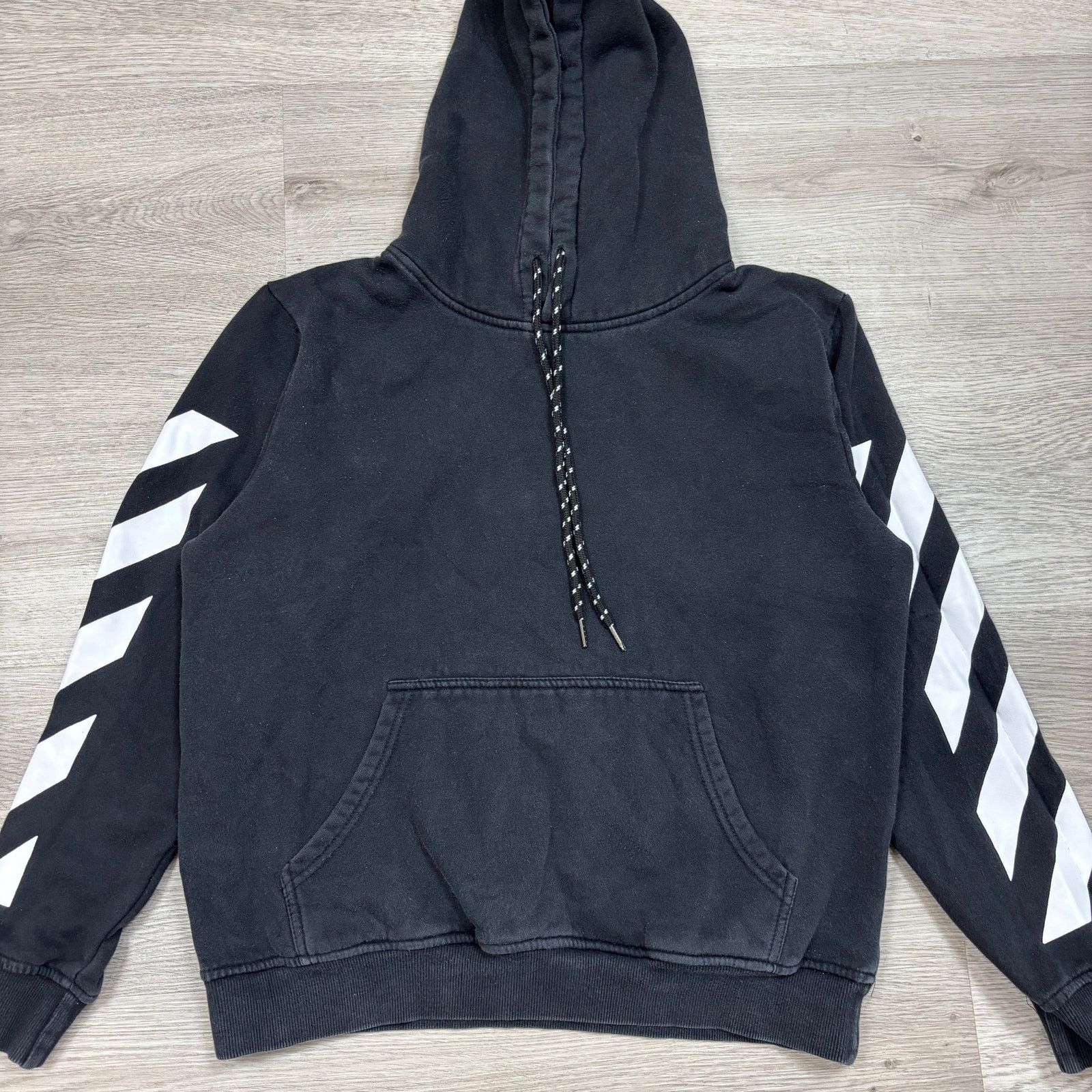 Off-White × Virgil Abloh Off White Virgil Abloh Diagonal Hoodie Men Medium Streetwear Size US M / EU 48-50 / 2 - 4 Thumbnail