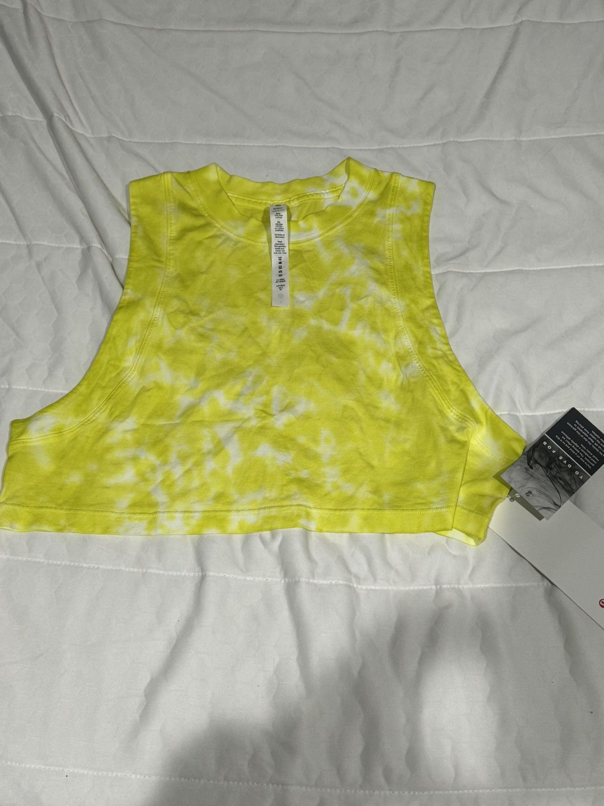 Lululemon NWT Lululemon All Yours Cropped Tank Tie Dye Size XS / US 0-2 / IT 36-38 - 1 Thumbnail